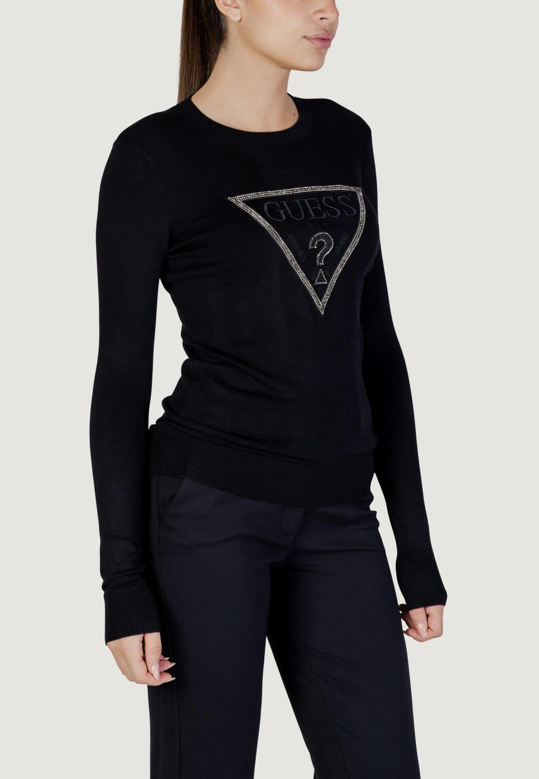 Maglia Guess LS CN SASHA TRIANGLE LOGO SWTR - Image 4