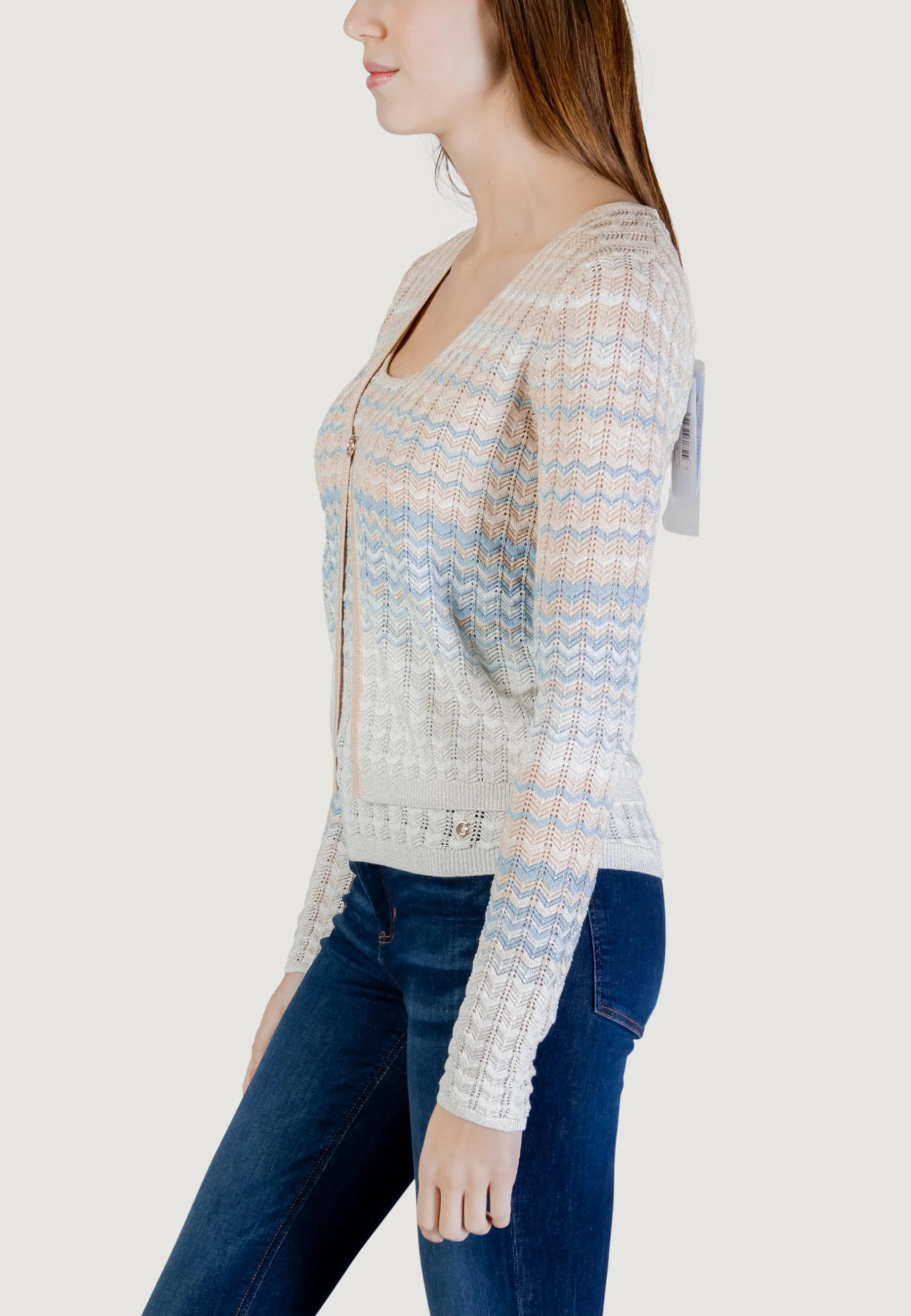 Maglia Guess LS ROSALYN COVER SHOULDER SWTR - Image 5
