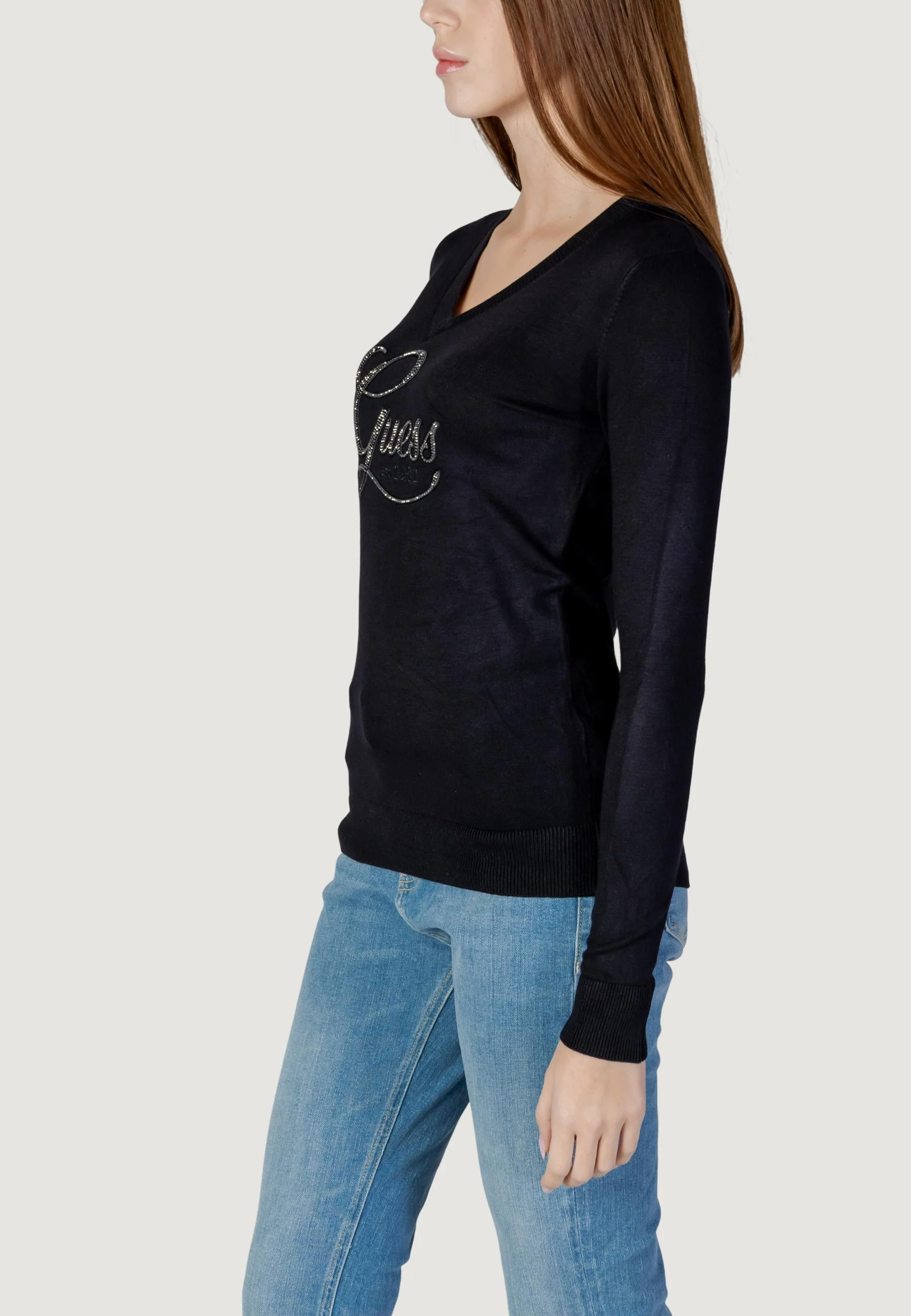 Maglia Guess LS VN STEPHANIE LOGO SWTR - Image 3