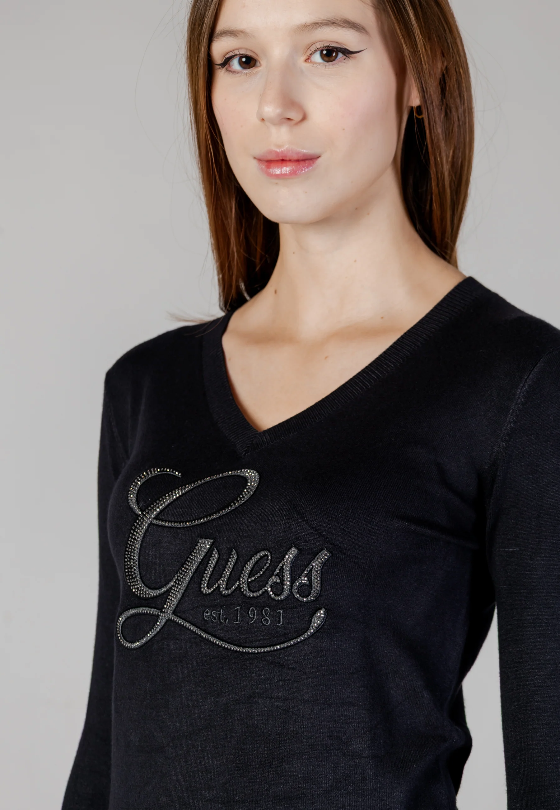 Maglia Guess LS VN STEPHANIE LOGO SWTR - Image 5