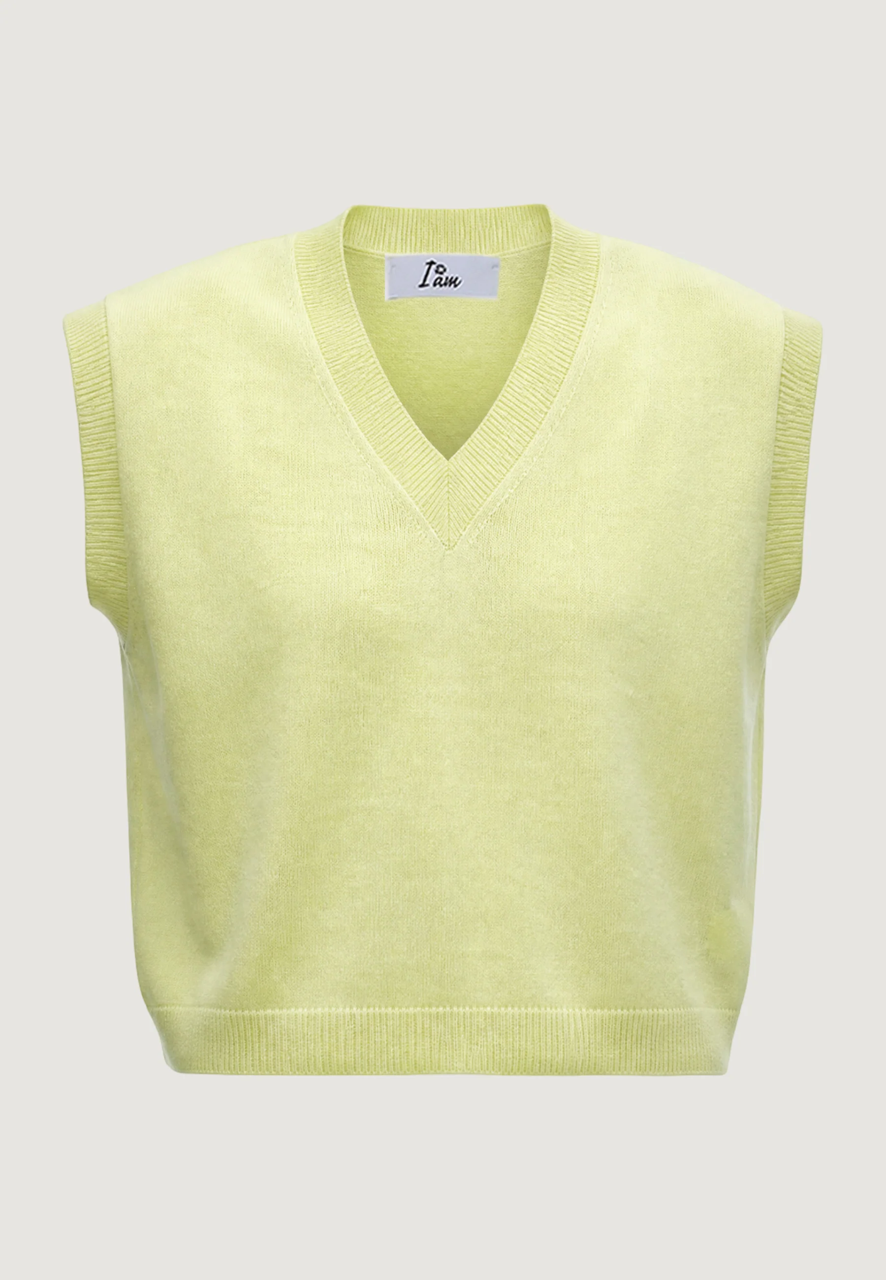 Maglia I am Gilet Cotone Acrilico Scollo V - Image 5