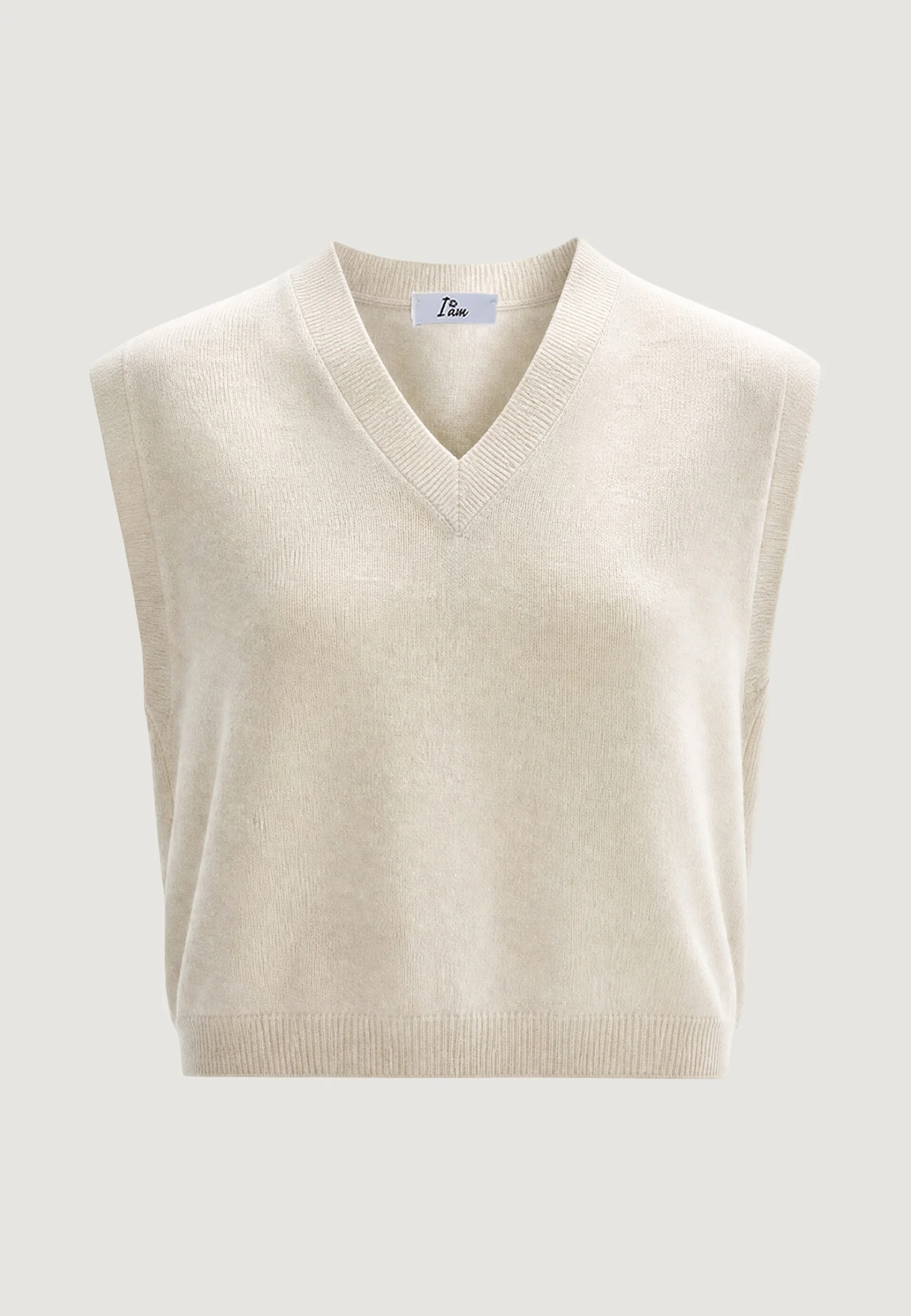 Maglia I am Gilet Cotone Acrilico Scollo V - Image 5