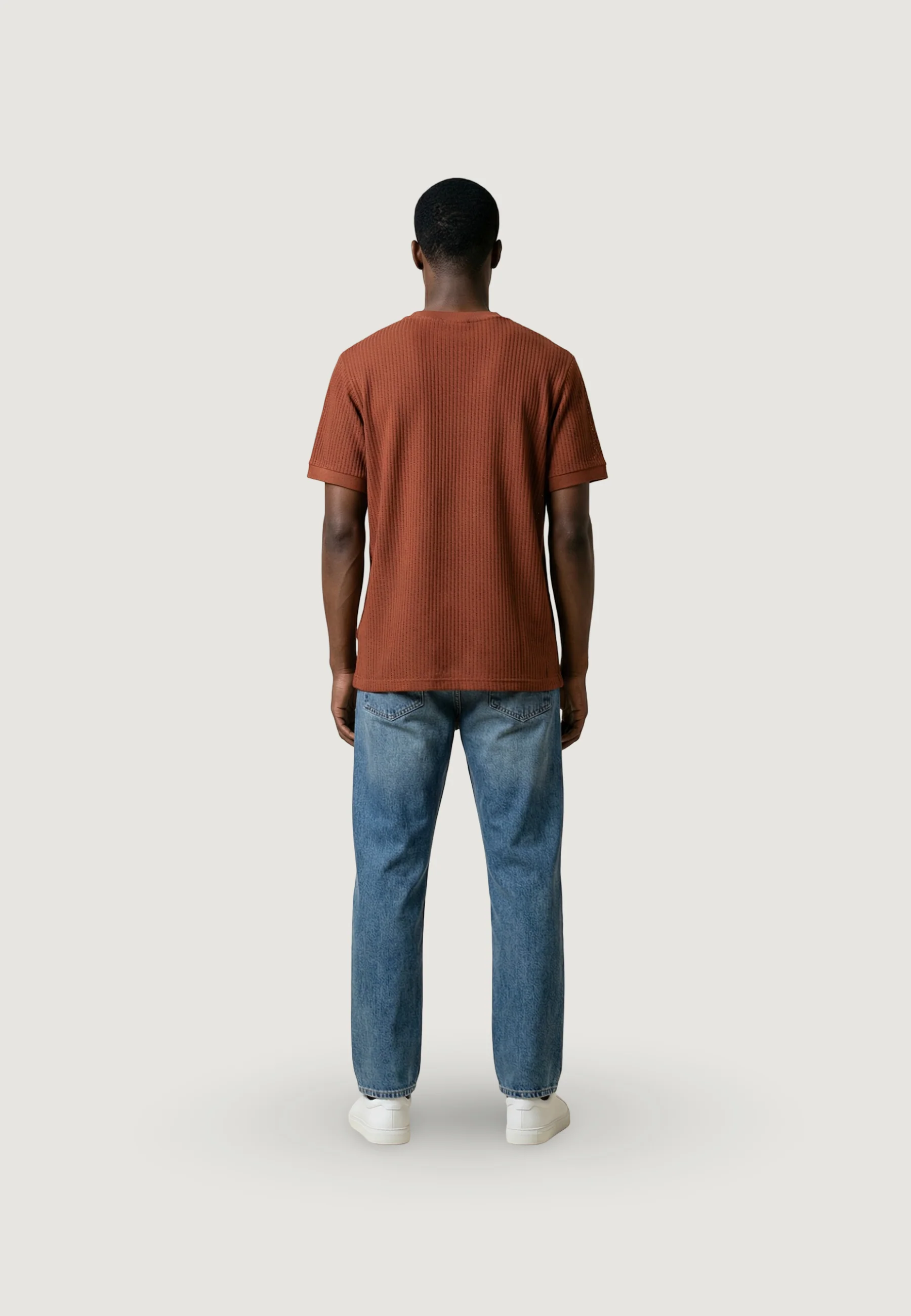 Maglia in filo manica corta Antony Morato REGULAR  FIT WITH MATT FOAM LOGO PRINT - Image 3