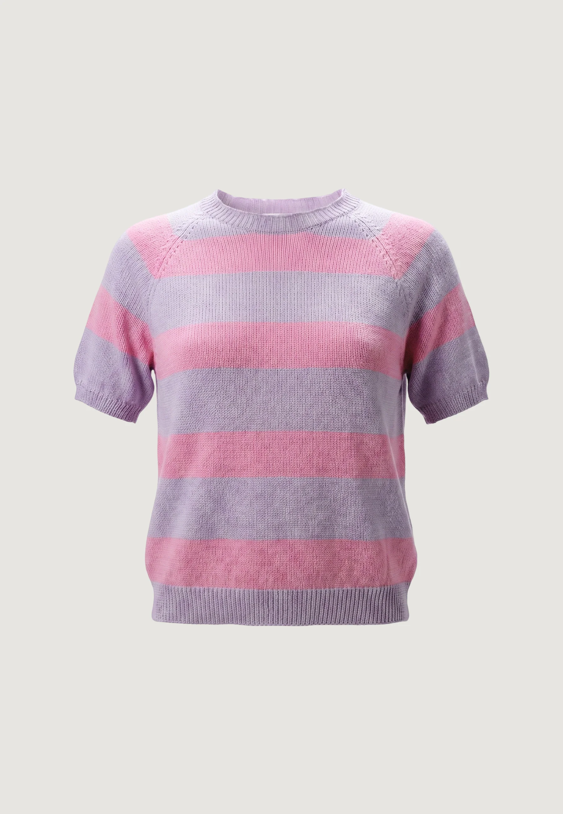 Maglia in filo manica corta I am Maglia Cotone Rigata - Image 3