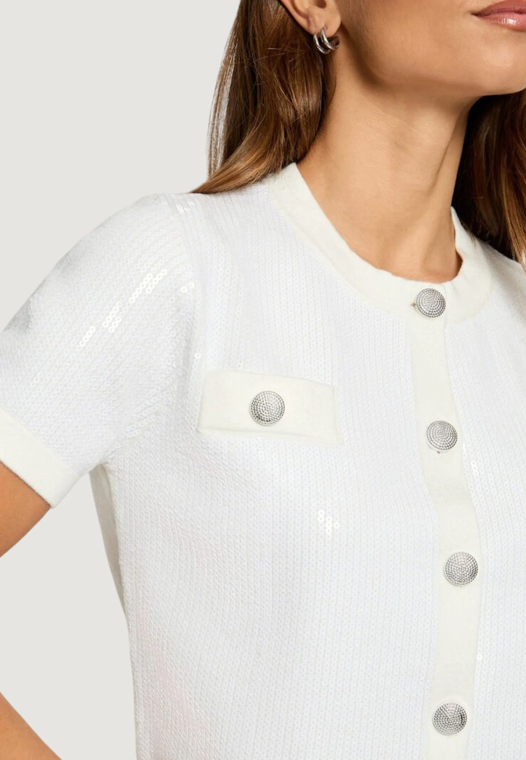 Maglia in filo manica corta Morgan De Toi 251-MSEKIN - Image 3