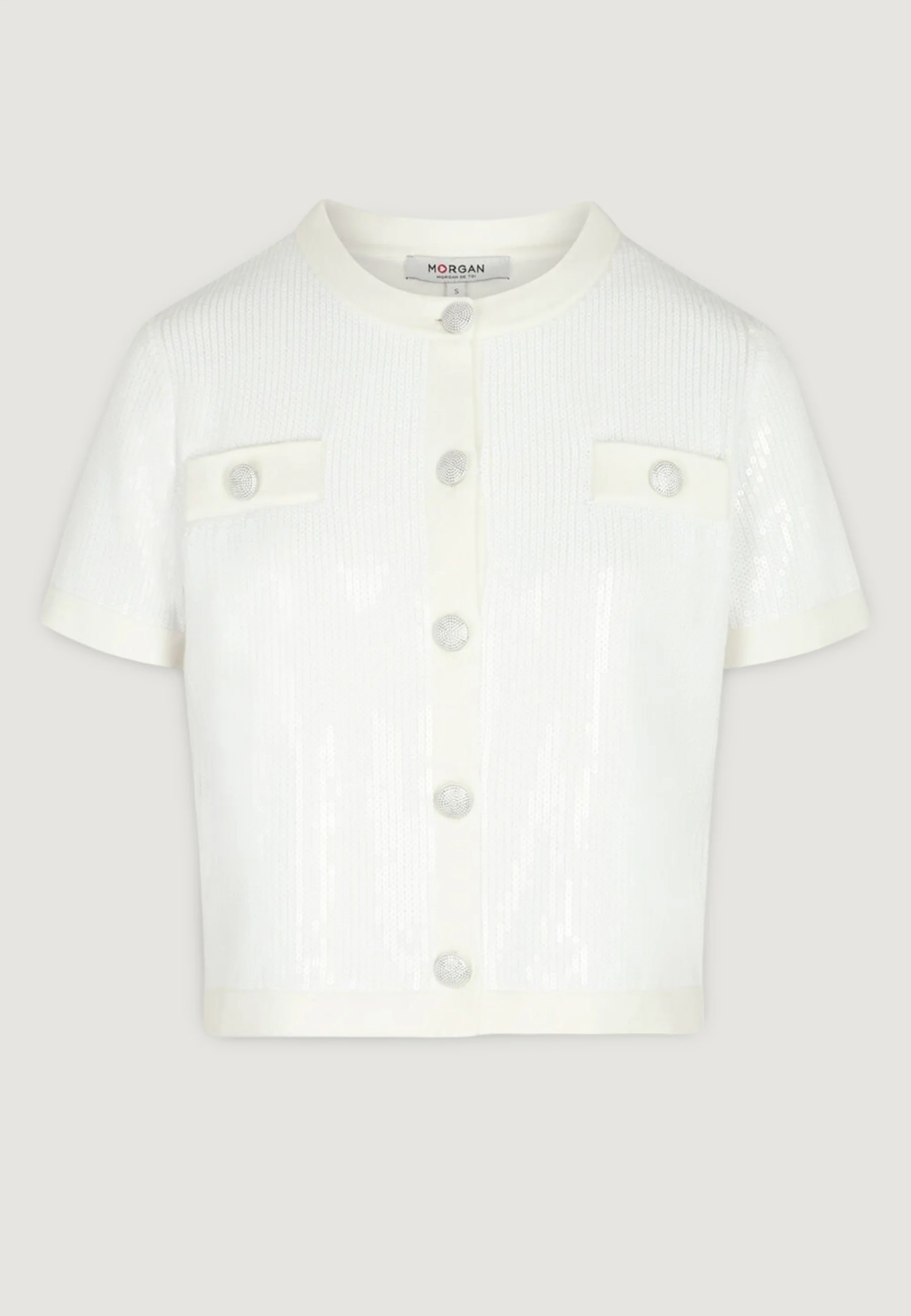 Maglia in filo manica corta Morgan De Toi 251-MSEKIN - Image 4