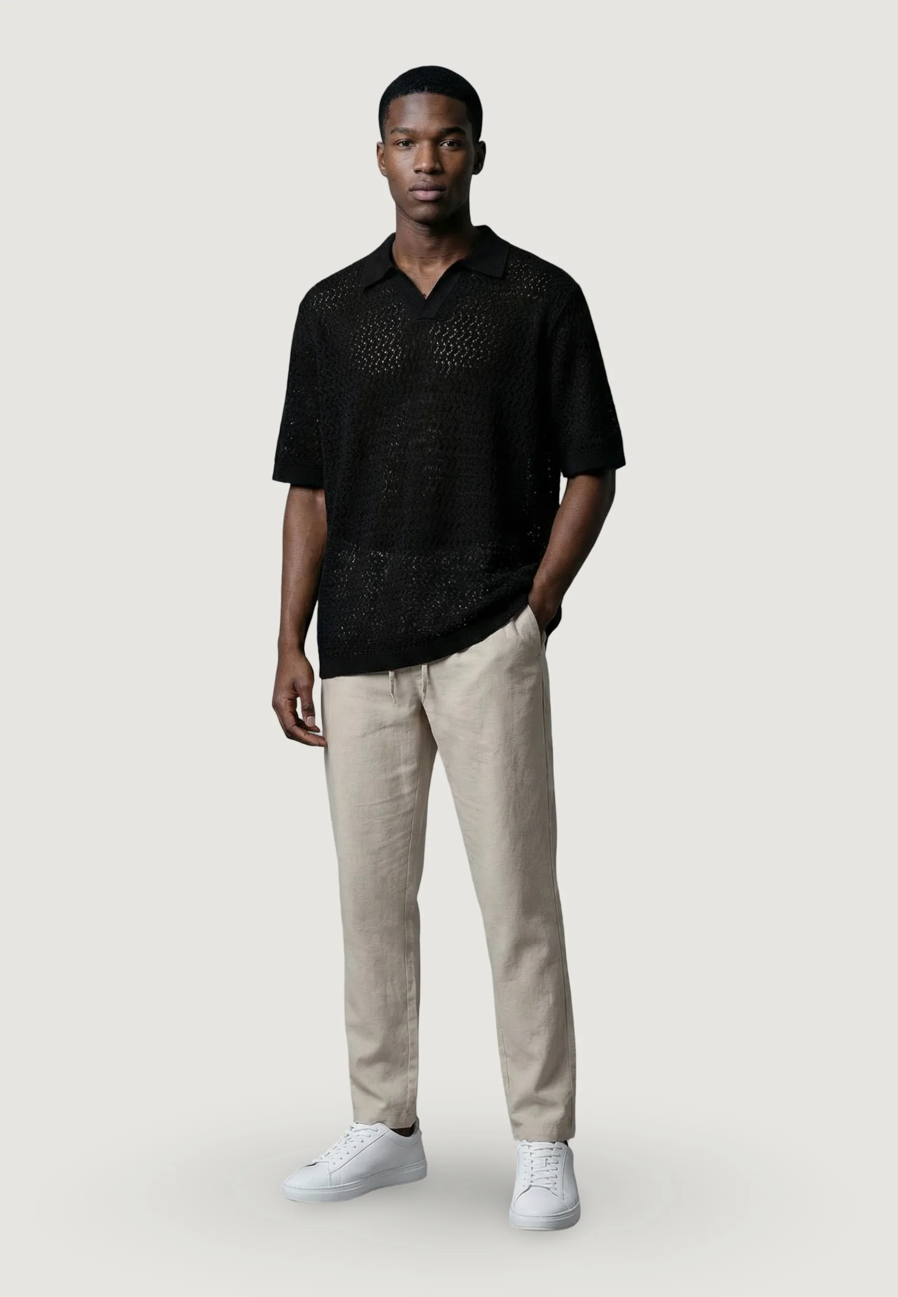 Maglia in filo manica corta Only & Sons Onsnyle Life Reg 5 Ss Split Polo Knit - Image 4