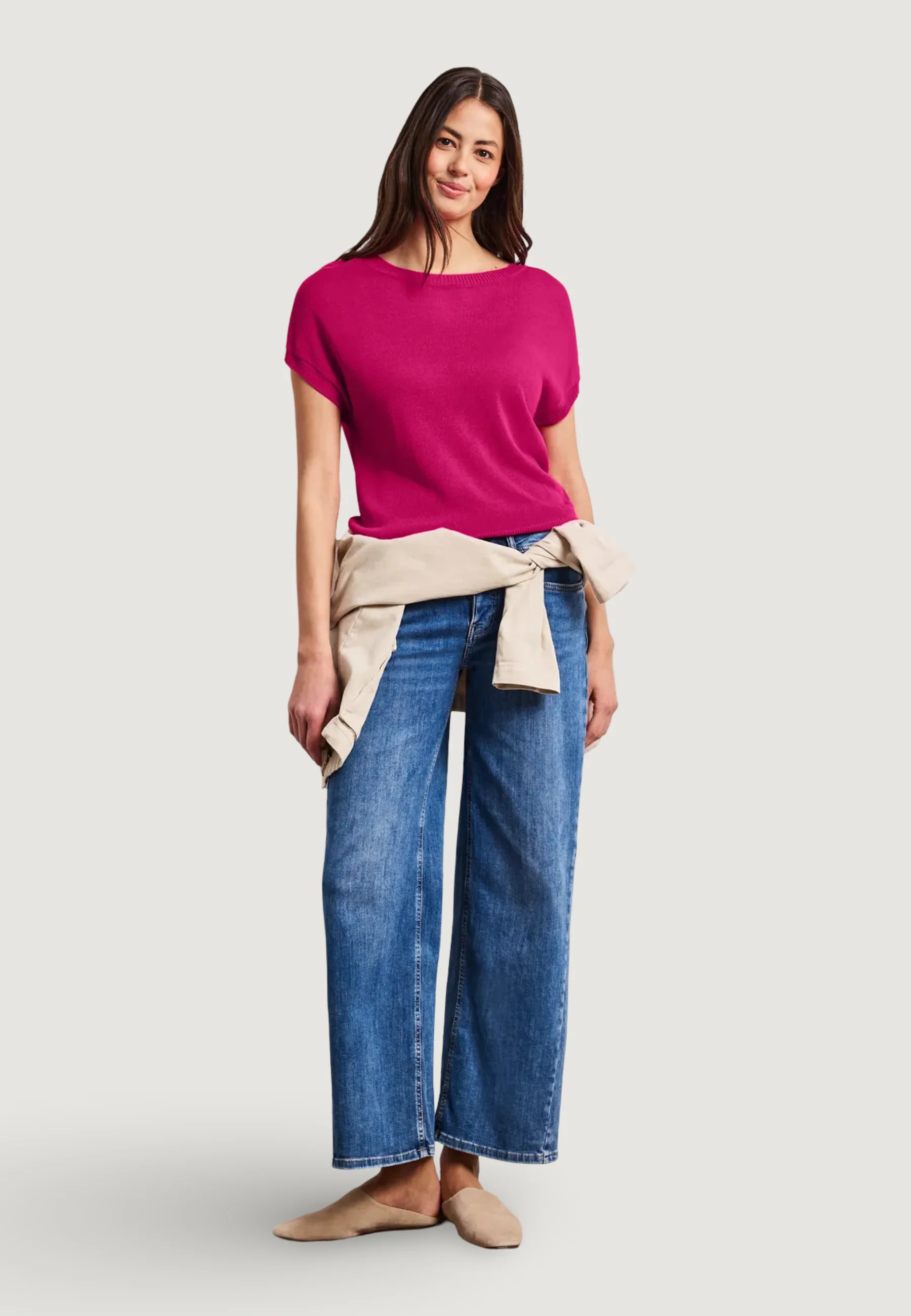 Maglia in filo manica corta Street One sleeveless sweater u-boat - Image 4