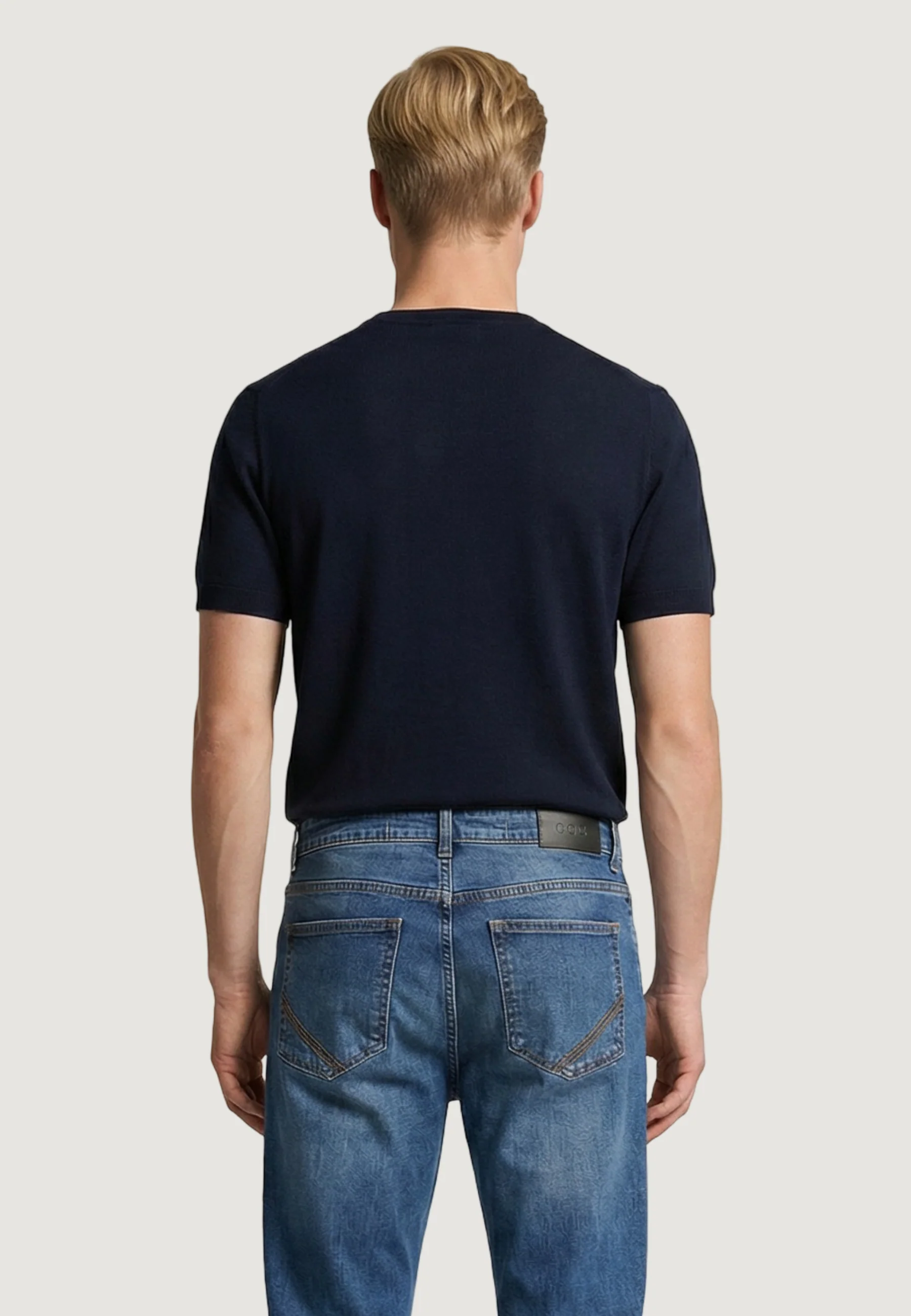 Maglia in filo manica corta YOS CC322Y - Image 4