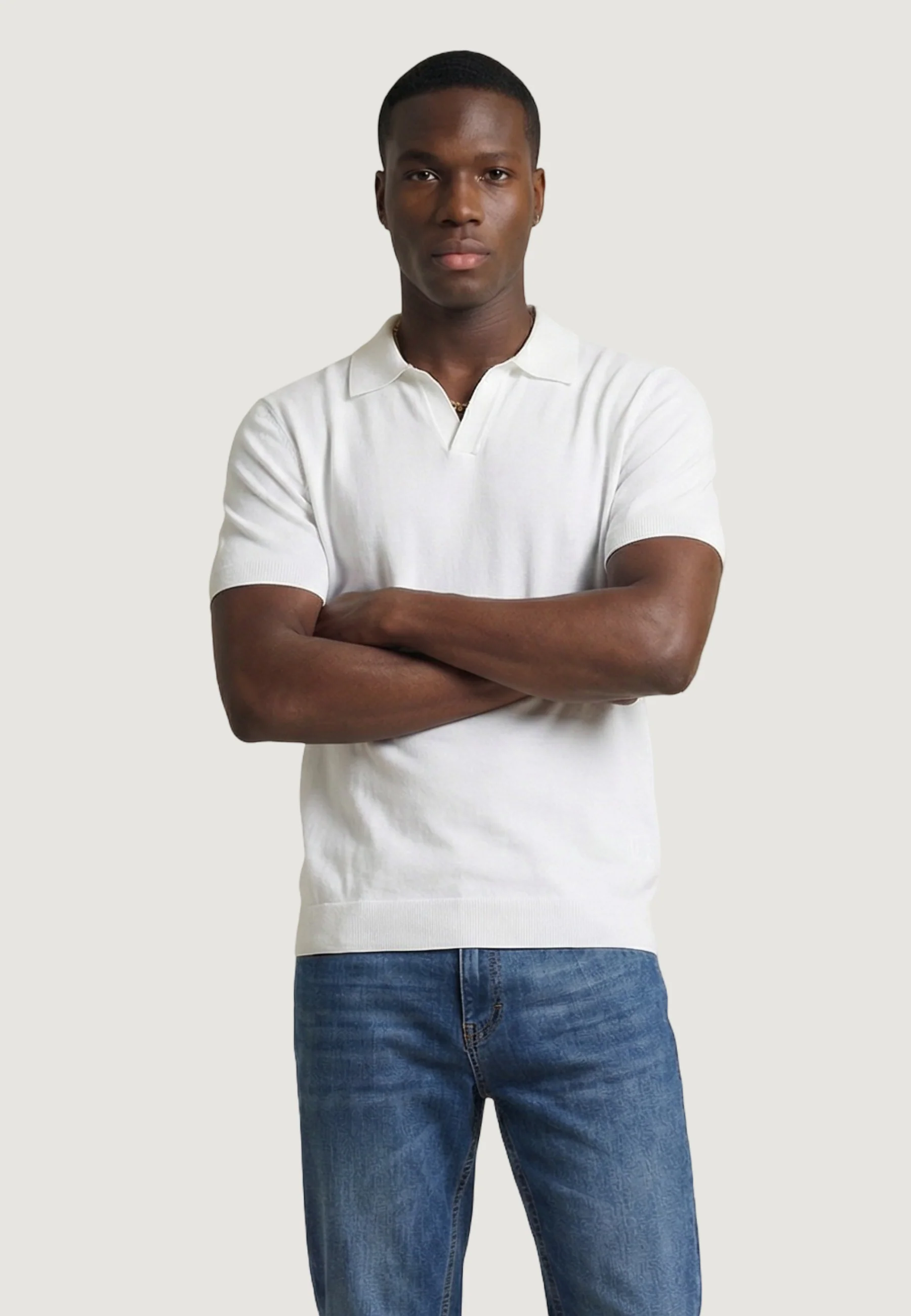Maglia in filo manica corta YOS PULL POLO DERBY CREPS