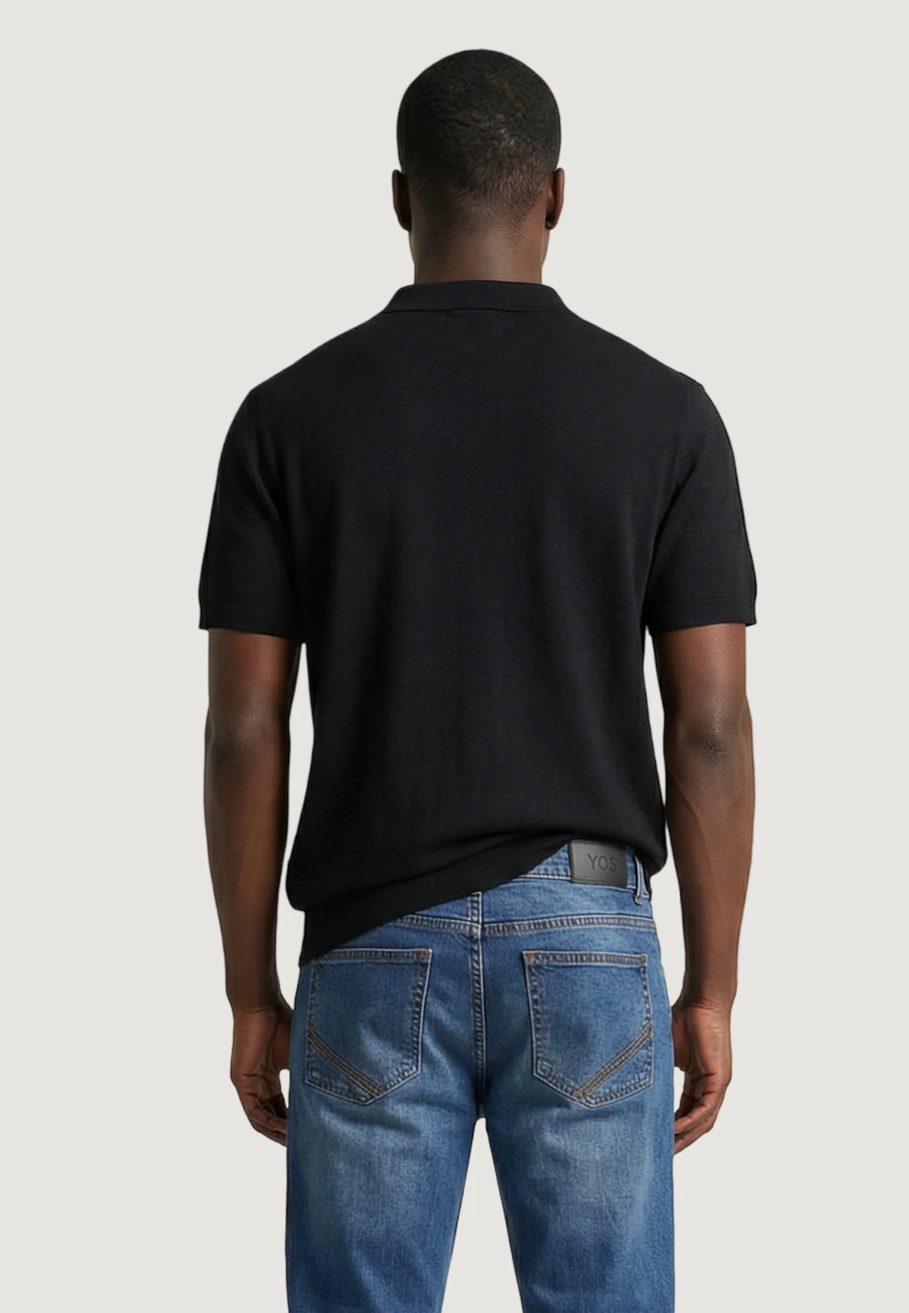 Maglia in filo manica corta YOS PULL POLO DERBY CREPS - Image 3