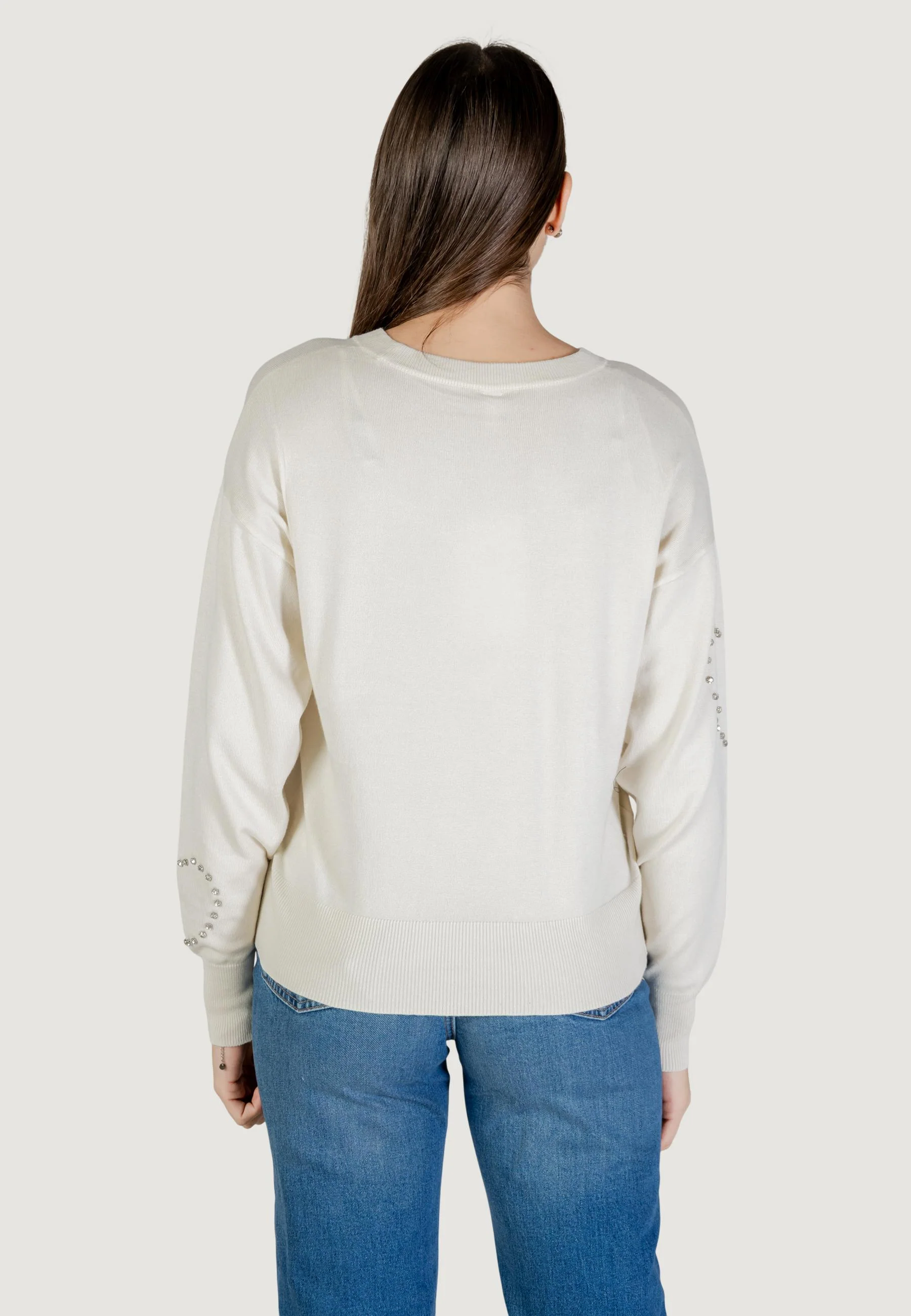 Maglia Only BEE LS HEART BLING ONECK CC KNT - Image 4
