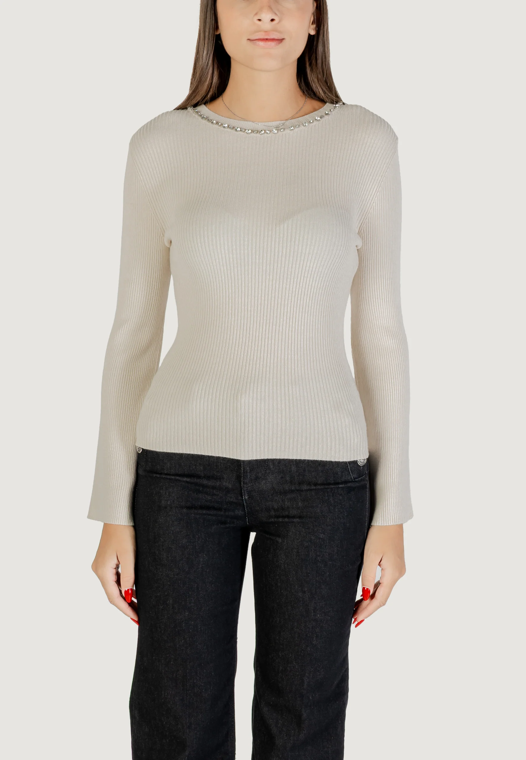 Maglia Only ONLNATASCHA LS BLING ONECK CC KNT - Image 2
