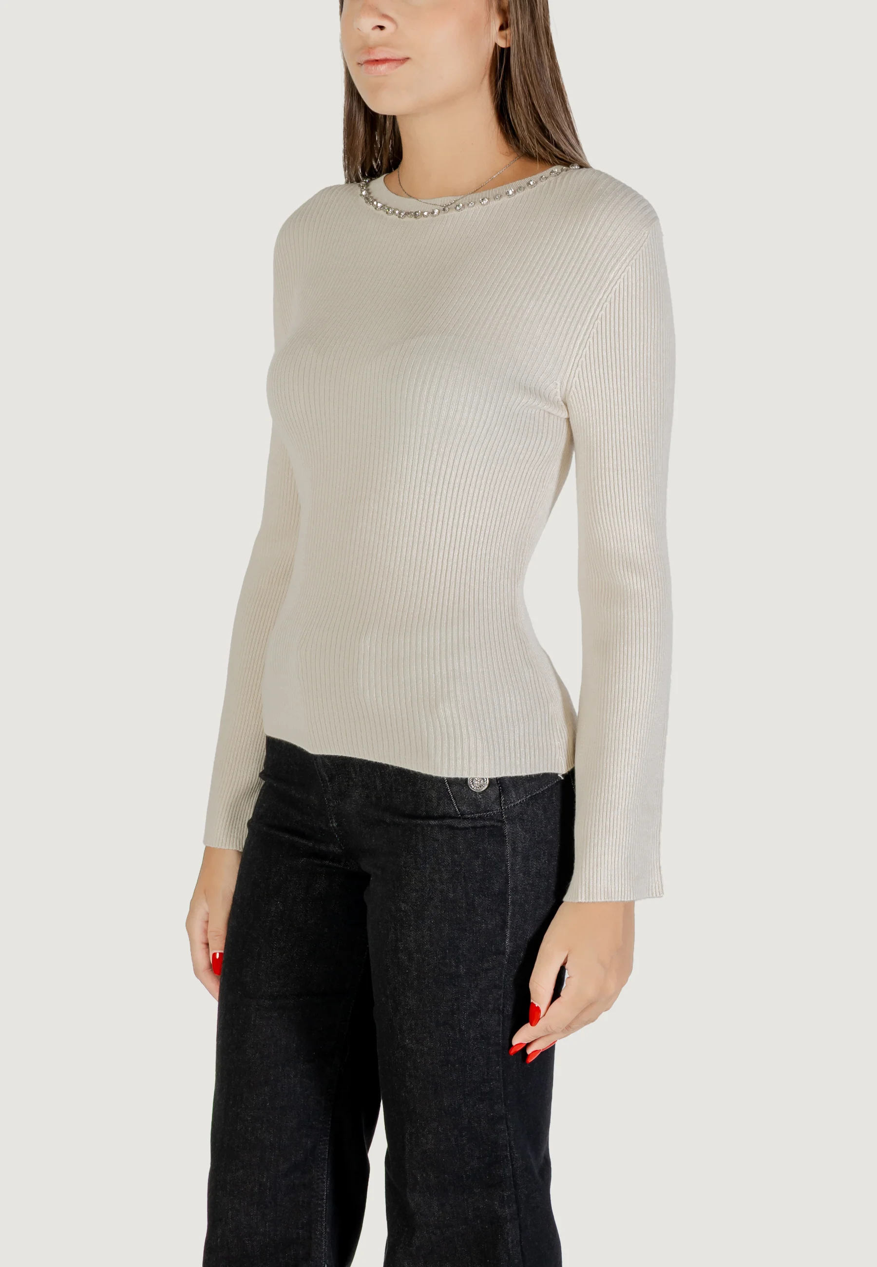 Maglia Only ONLNATASCHA LS BLING ONECK CC KNT - Image 3