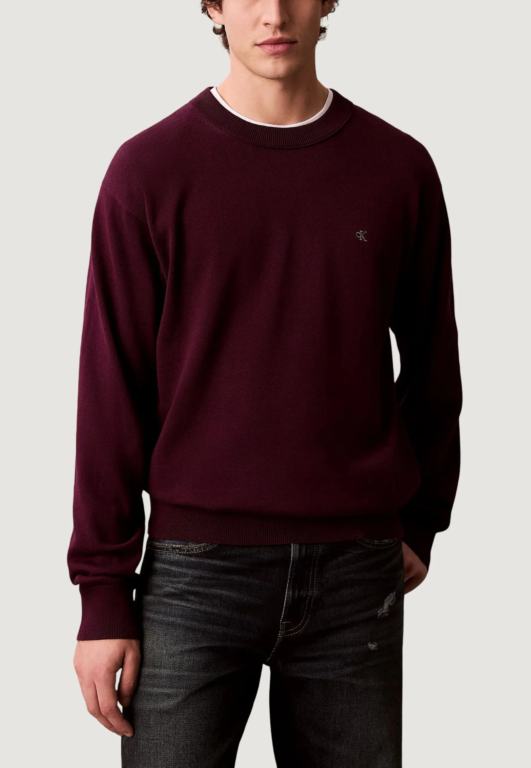 Maglione Calvin Klein Jeans LS EZ COTTON CREWNK