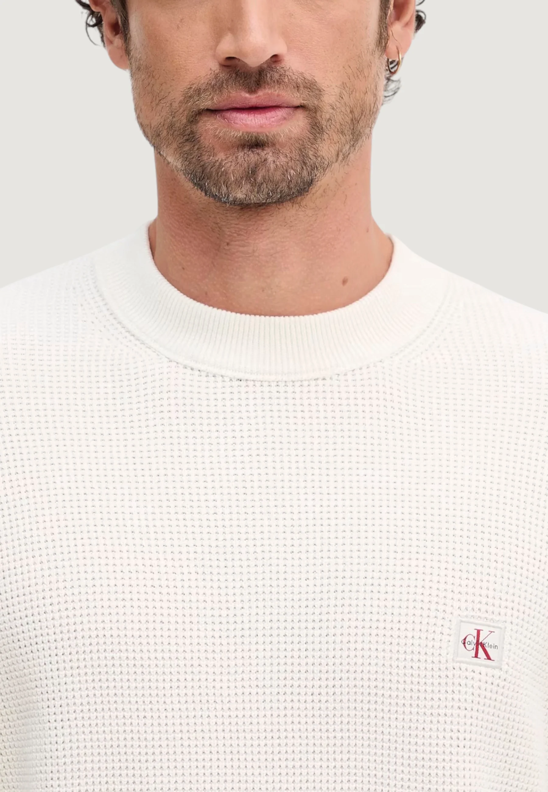 Maglione Calvin Klein Jeans LS EZ COTTON WAFFLE - Image 7