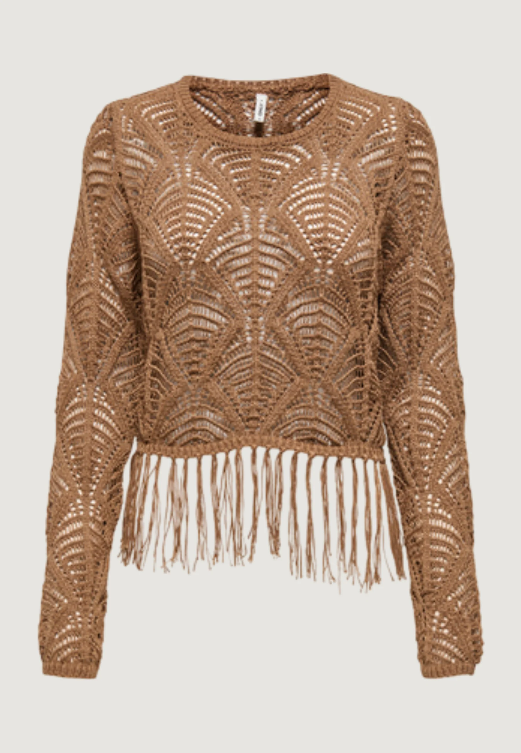 Maglione Only Onlleonie Ls Structur Fring Oneck Cc Knt - Image 2