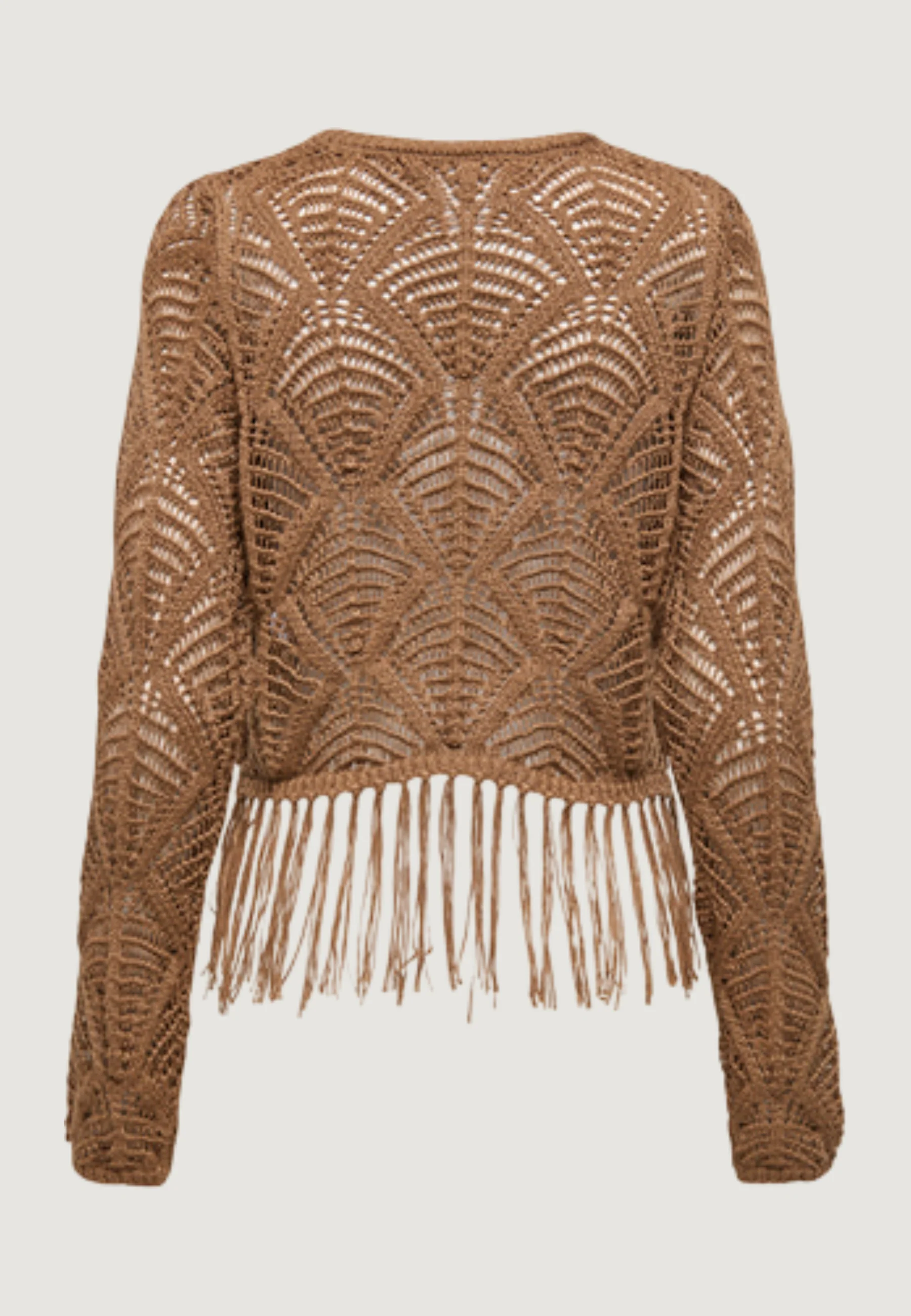 Maglione Only Onlleonie Ls Structur Fring Oneck Cc Knt - Image 4
