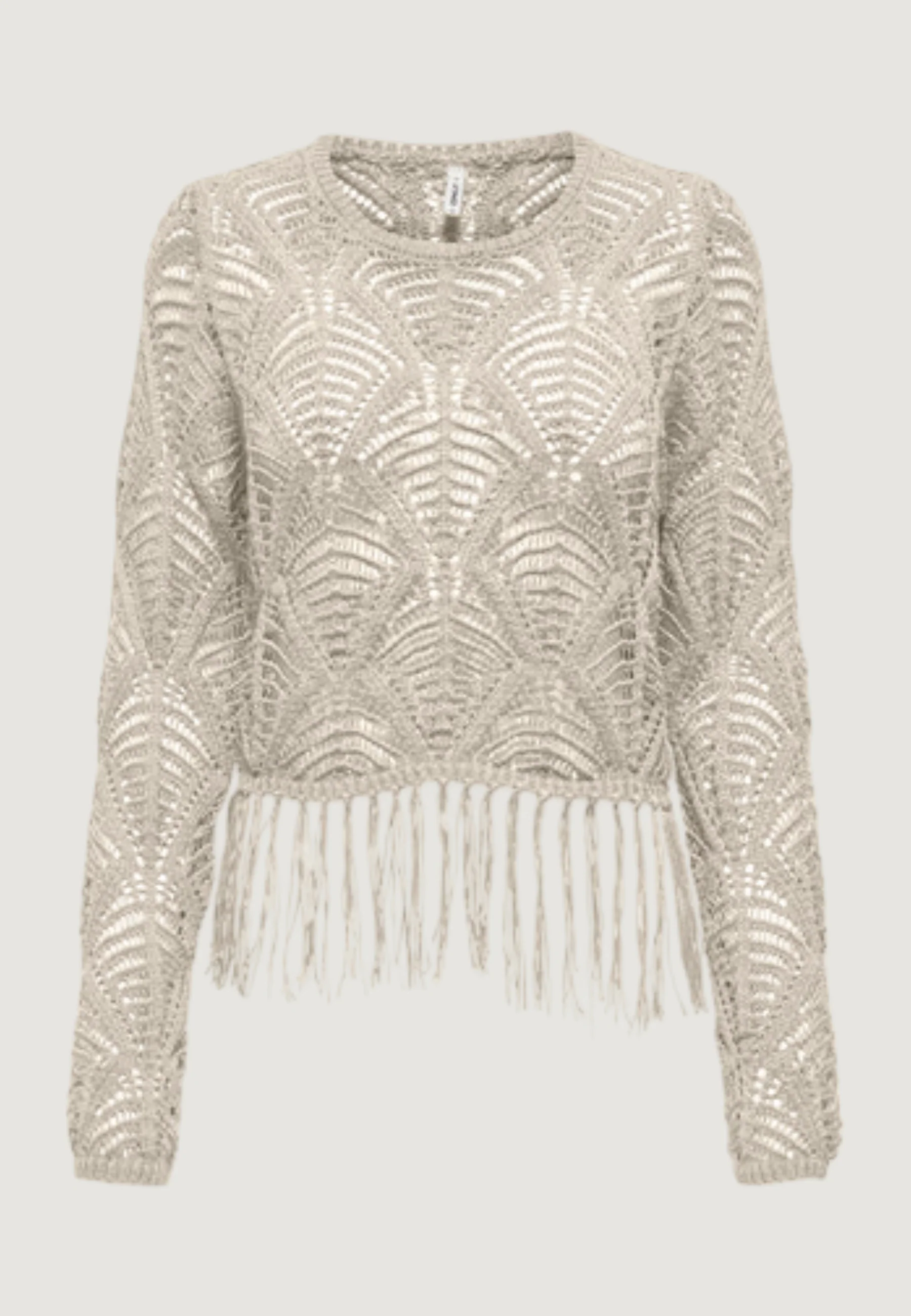 Maglione Only Onlleonie Ls Structur Fring Oneck Cc Knt - Image 2