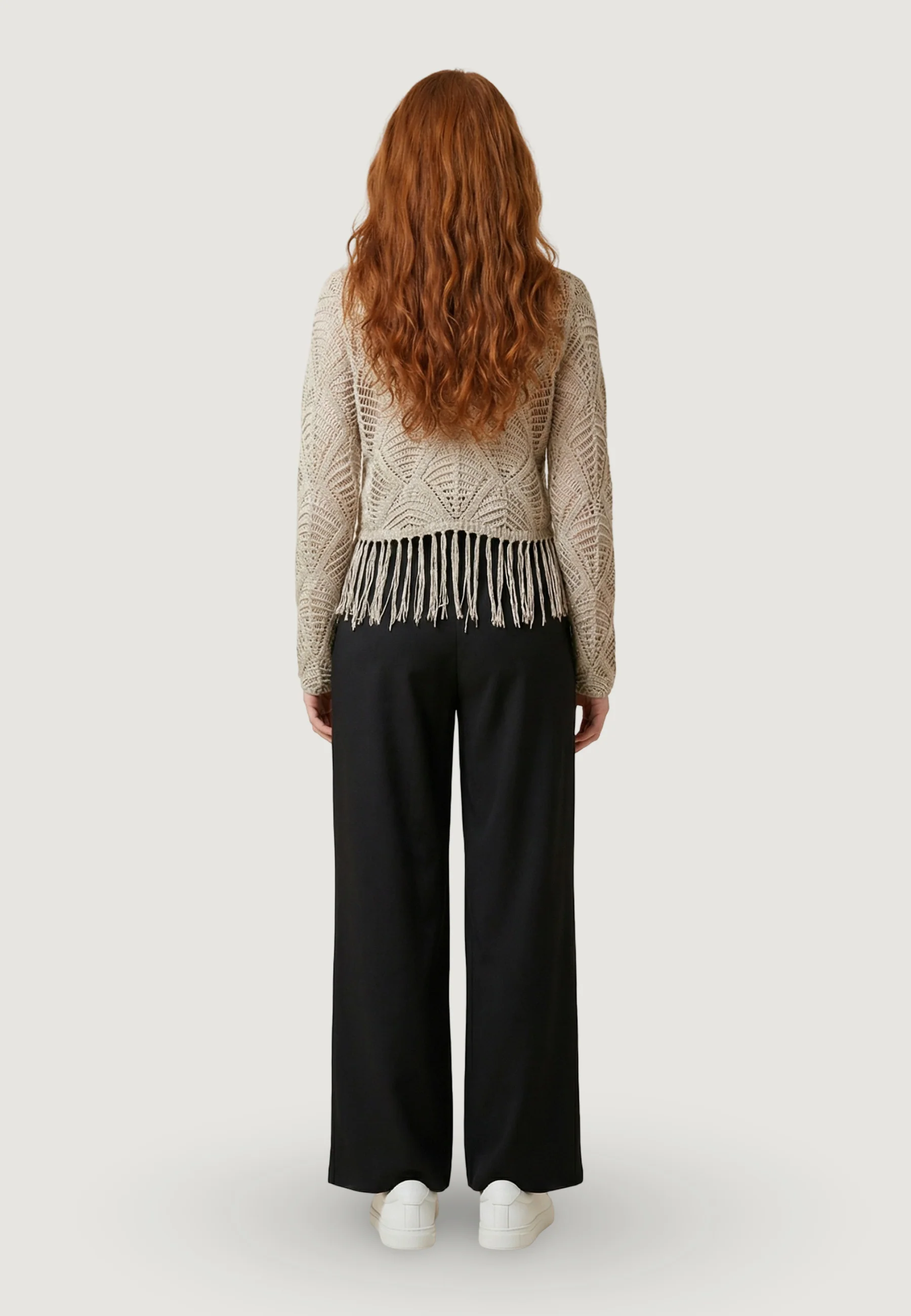 Maglione Only Onlleonie Ls Structur Fring Oneck Cc Knt - Image 3