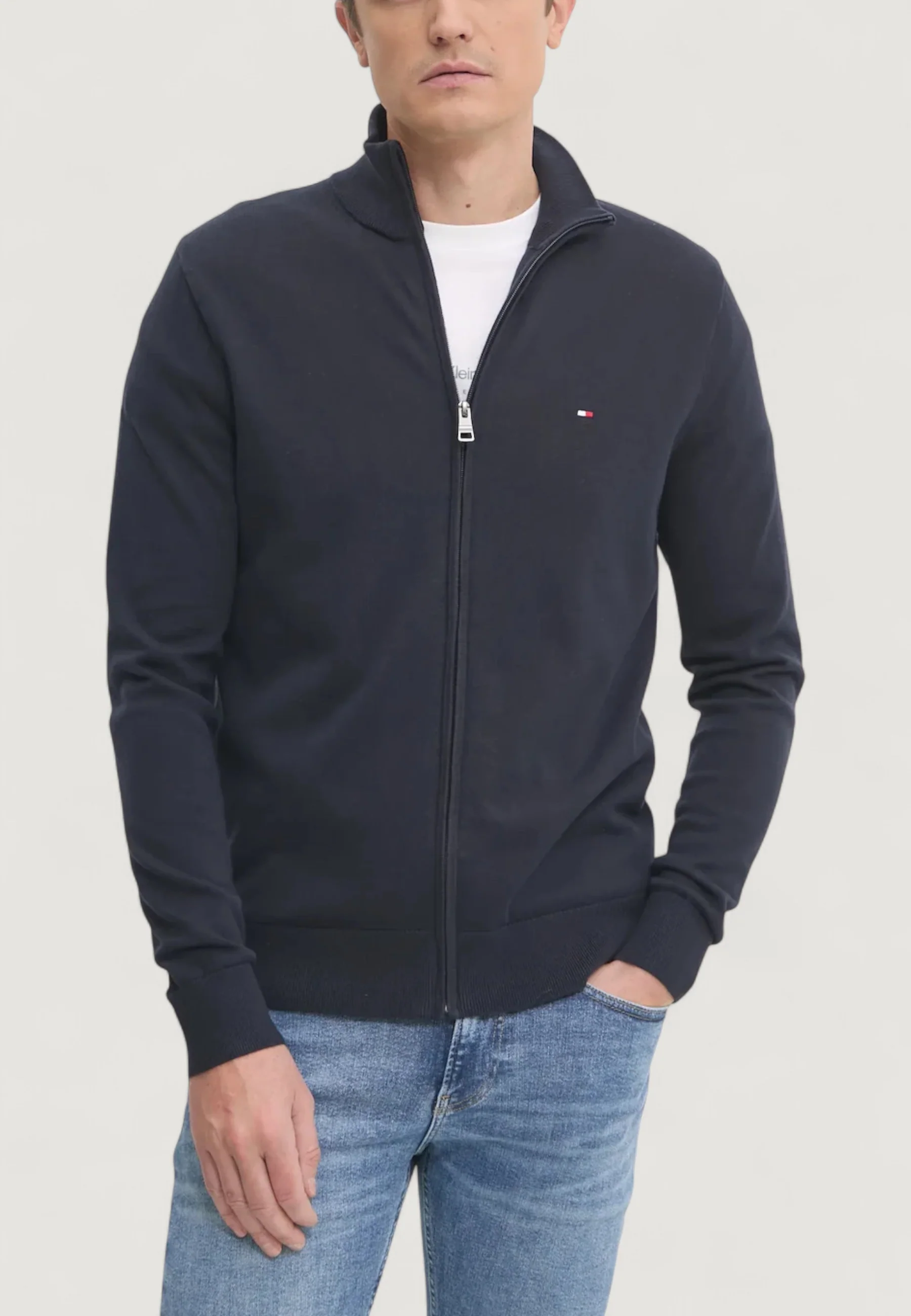 Cardigan Tommy Hilfiger ESSENTIAL COTTON ZIP