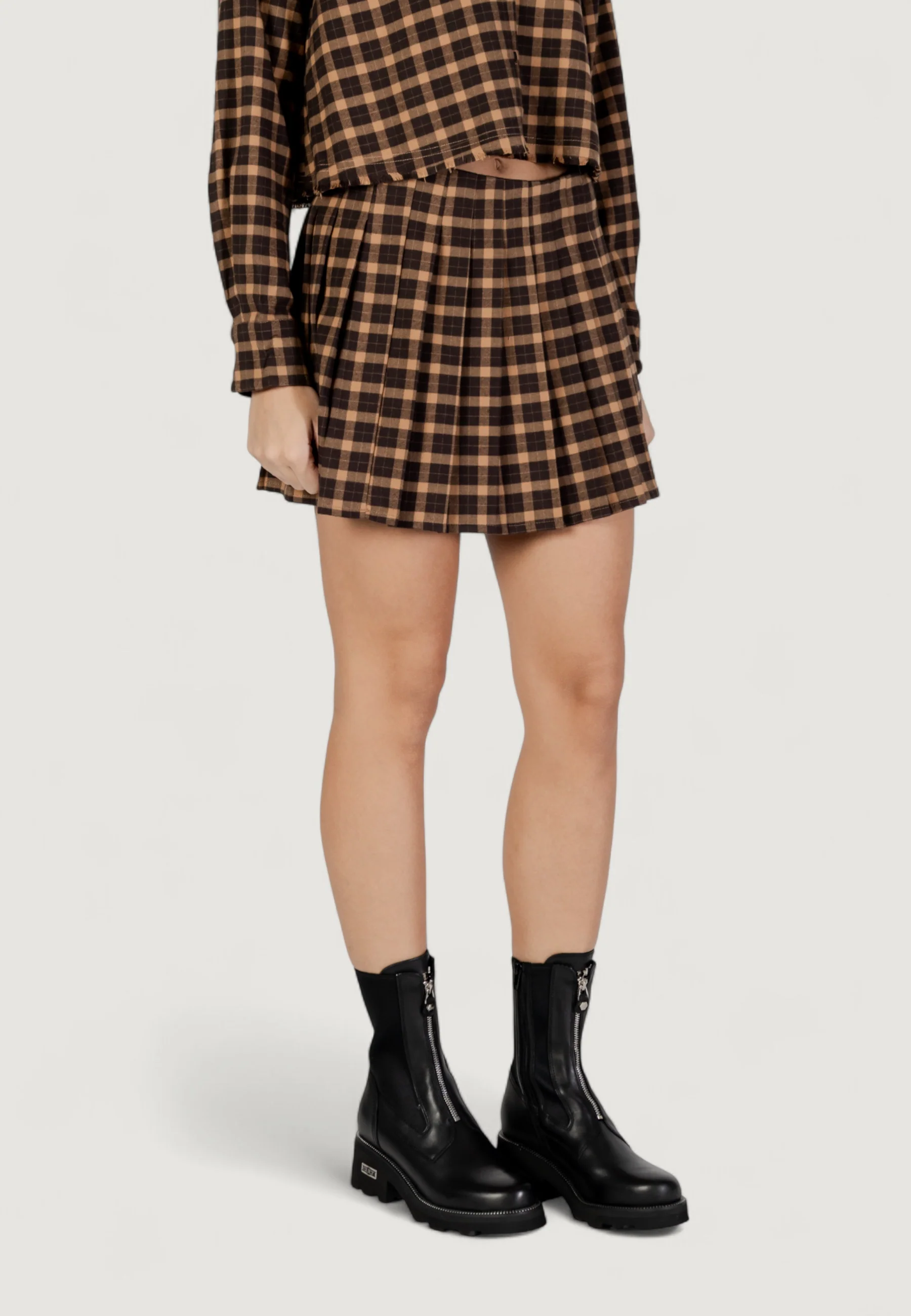 Minigonna Only Onlcat Life Hw Plisse Check Skirt Pnt - Image 3