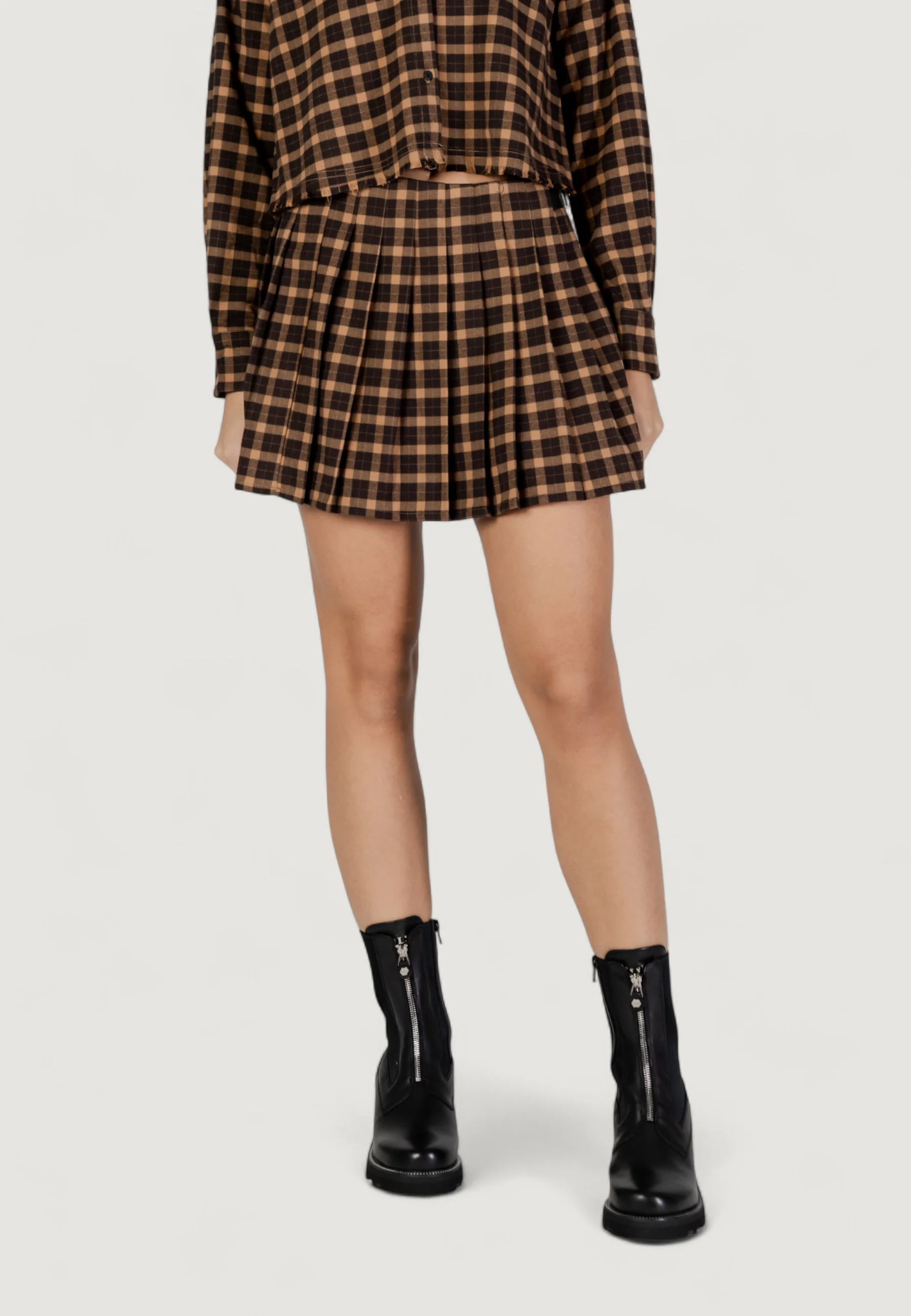 Minigonna Only Onlcat Life Hw Plisse Check Skirt Pnt - Image 5