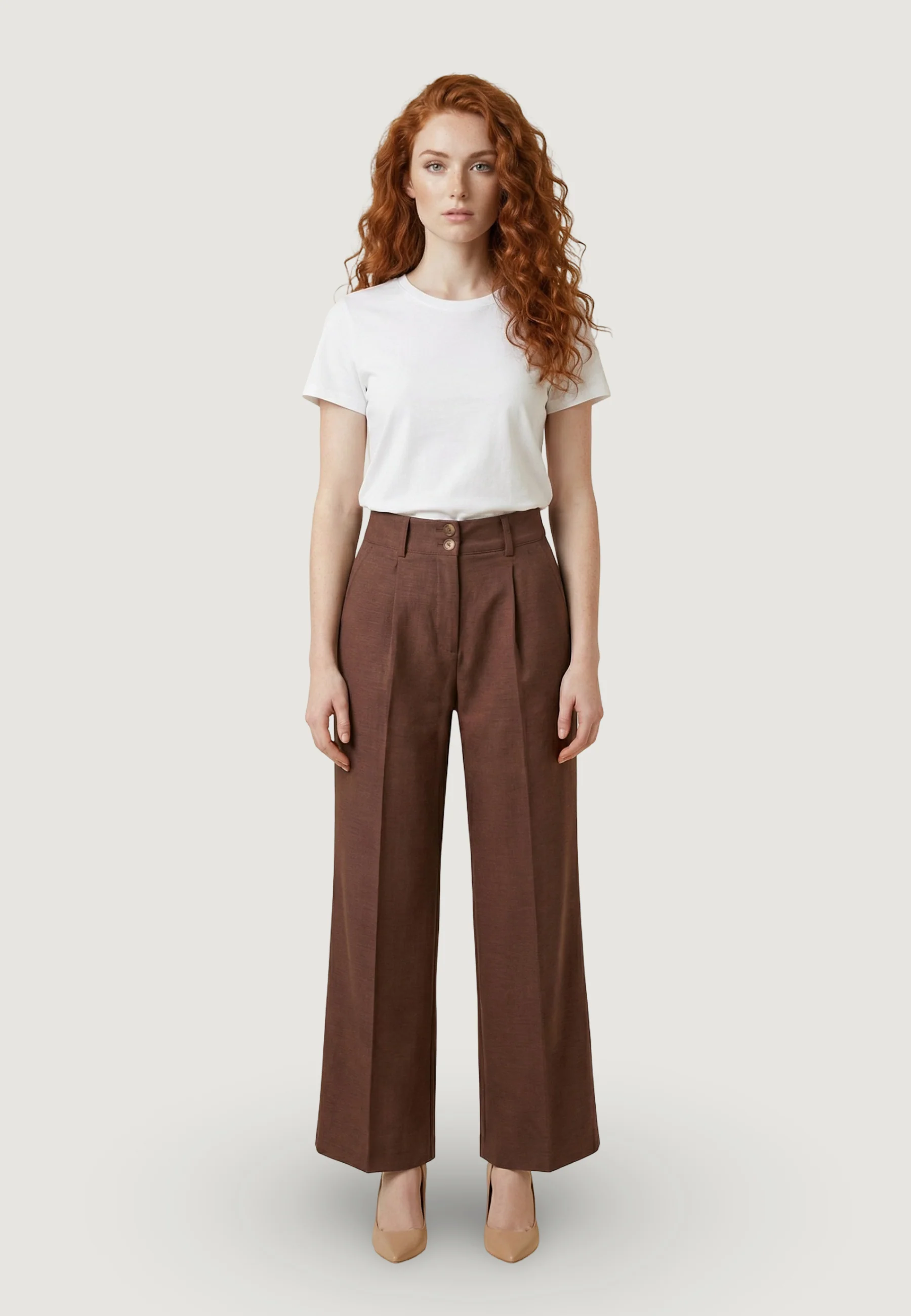 Pantaloni a palazzo Artigli DUE BOTTONI - Image 5