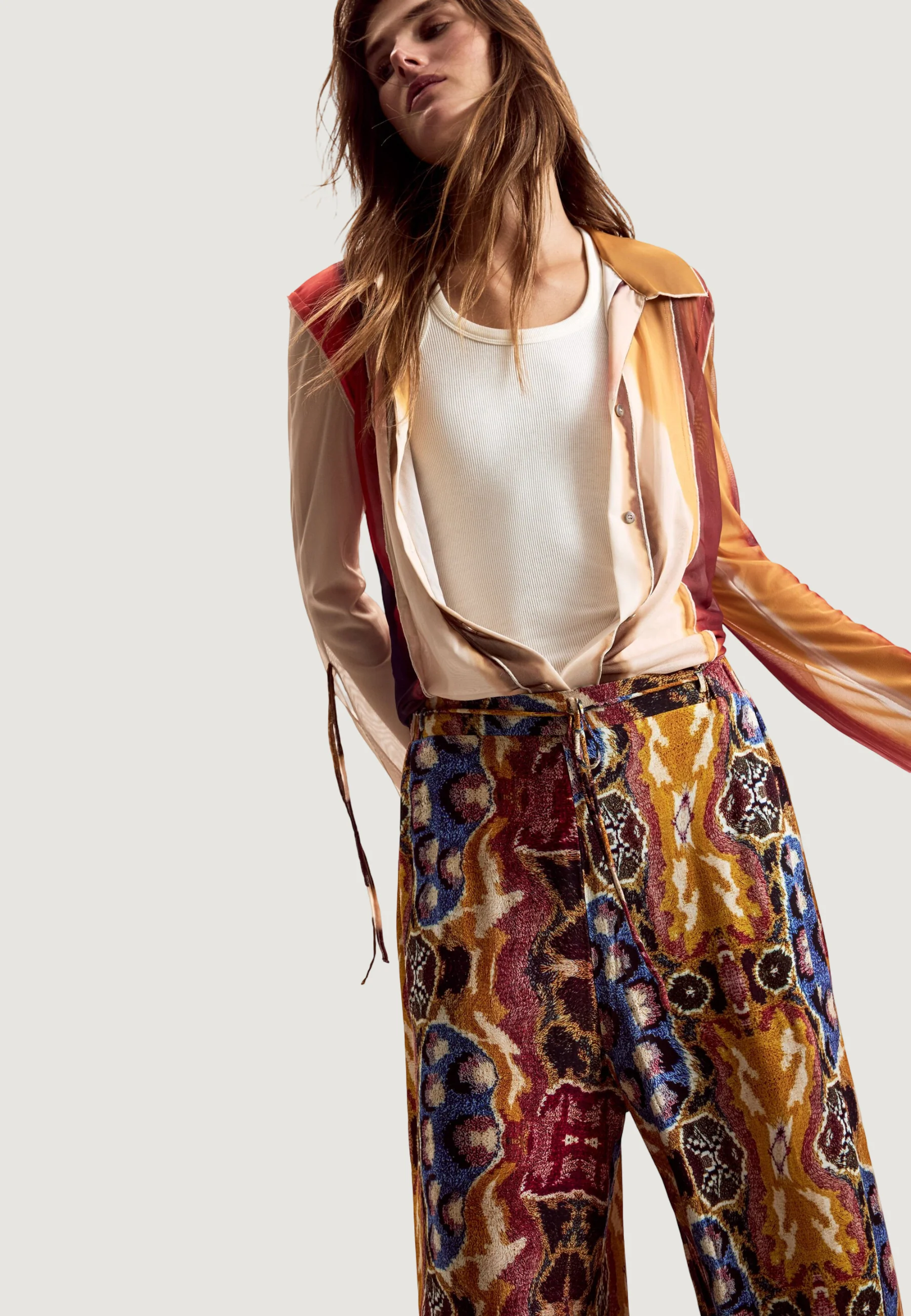 Pantaloni a palazzo Desigual PANT_BEATTLE PALAZZ - Image 2