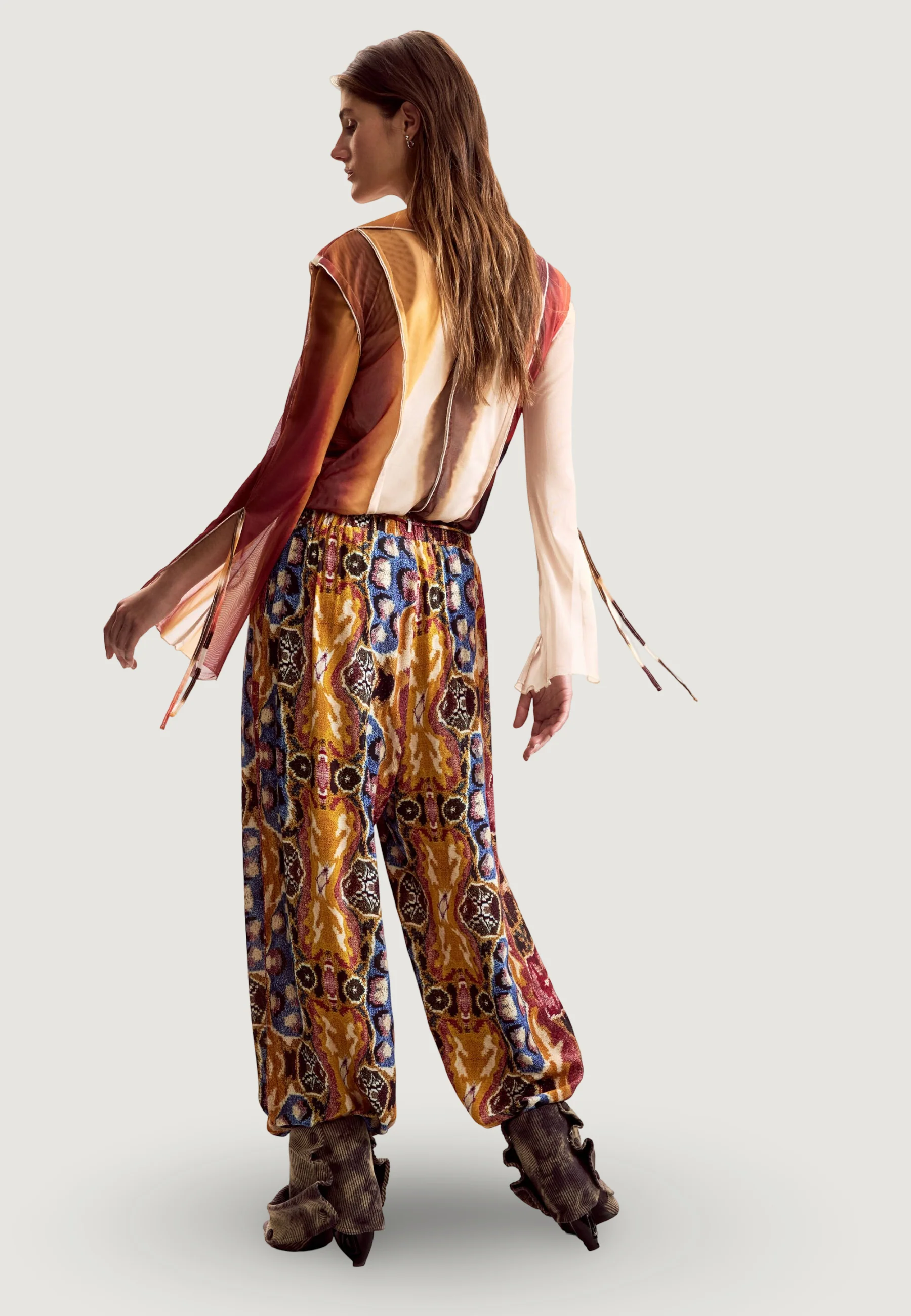 Pantaloni a palazzo Desigual PANT_BEATTLE PALAZZ - Image 3