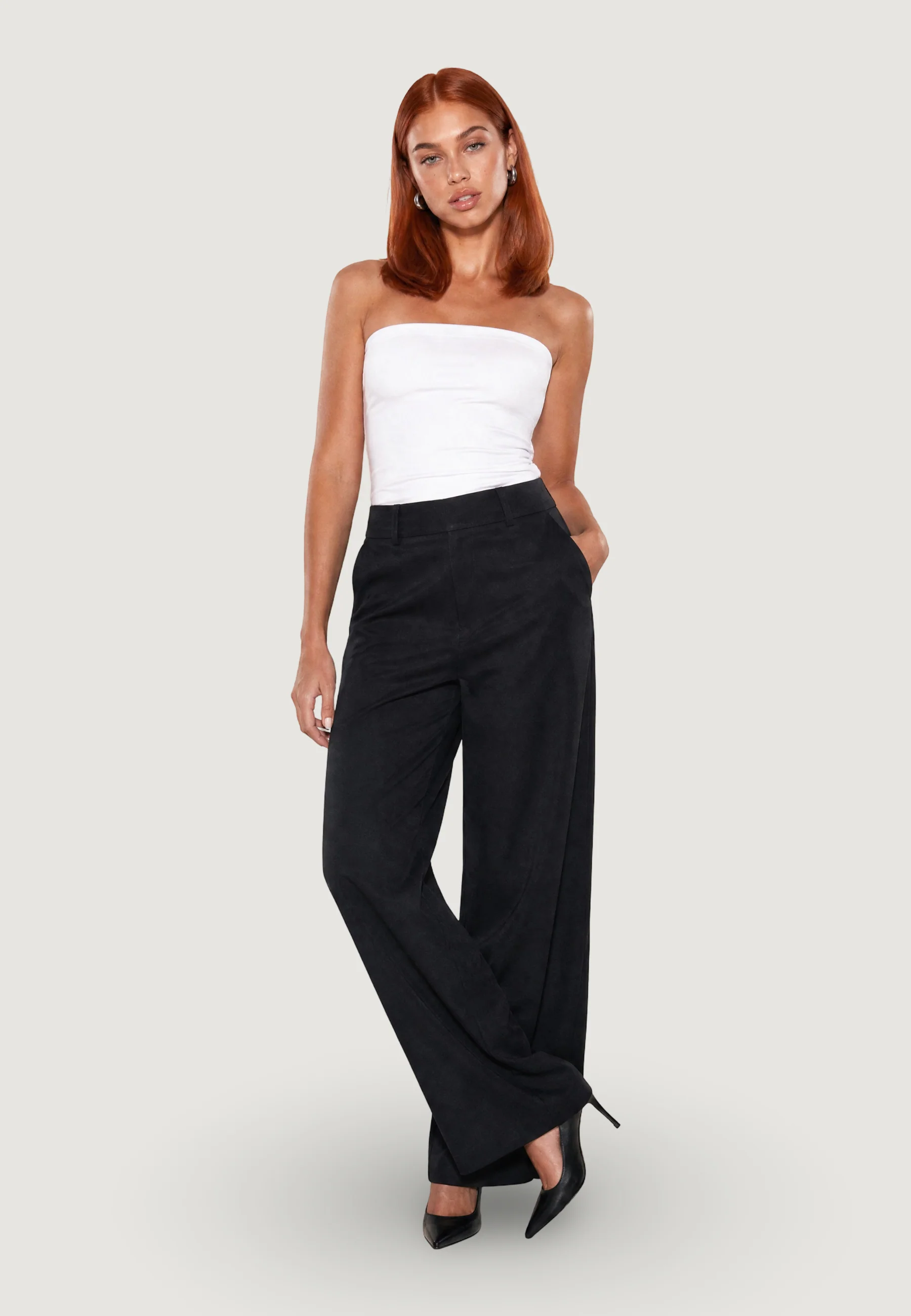 Pantaloni a palazzo Guess BASTIENNE WIDE LEG TROUSER - Image 5