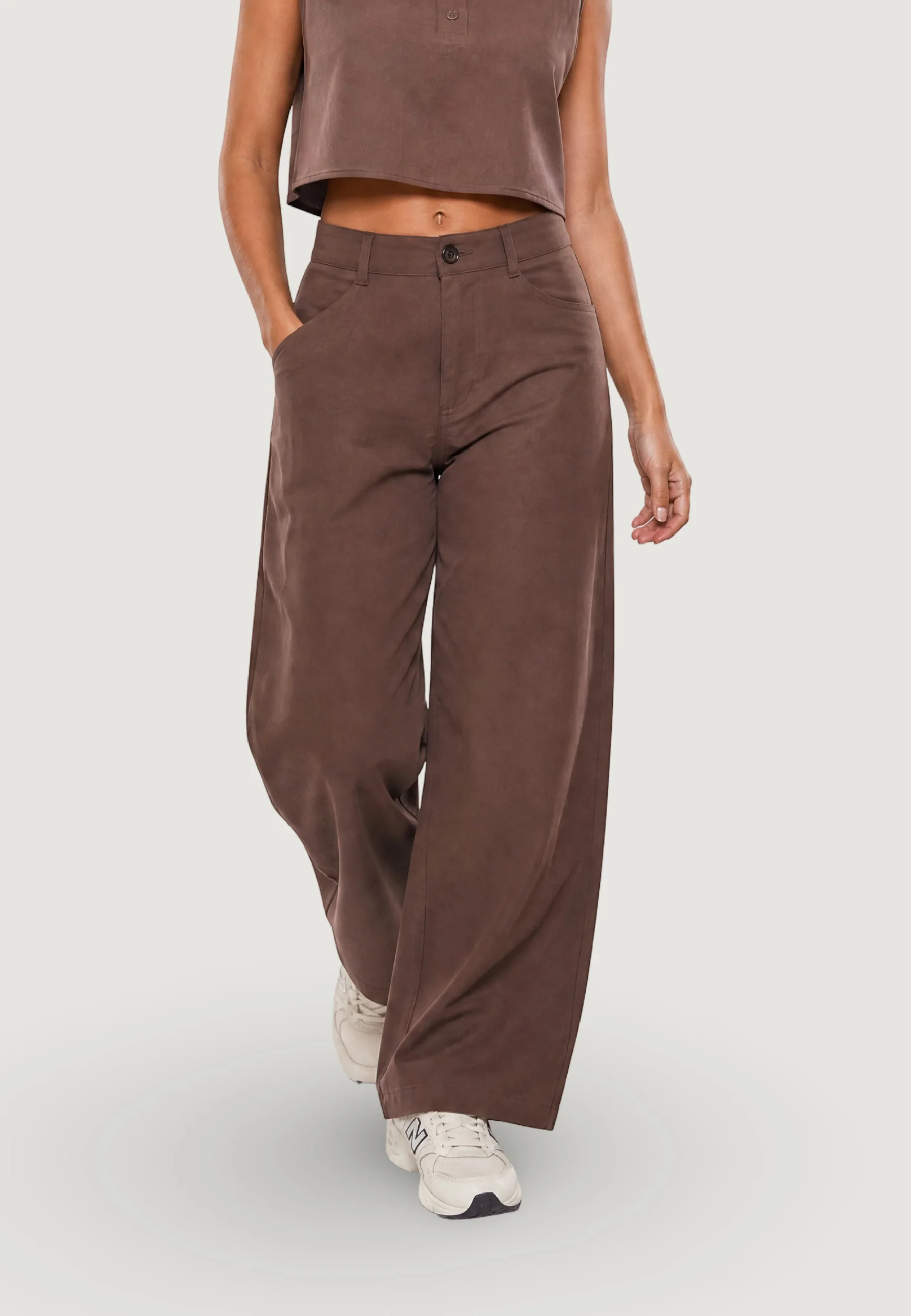 Pantaloni a palazzo I am Pantaloni Modal A Palazzo - Image 2