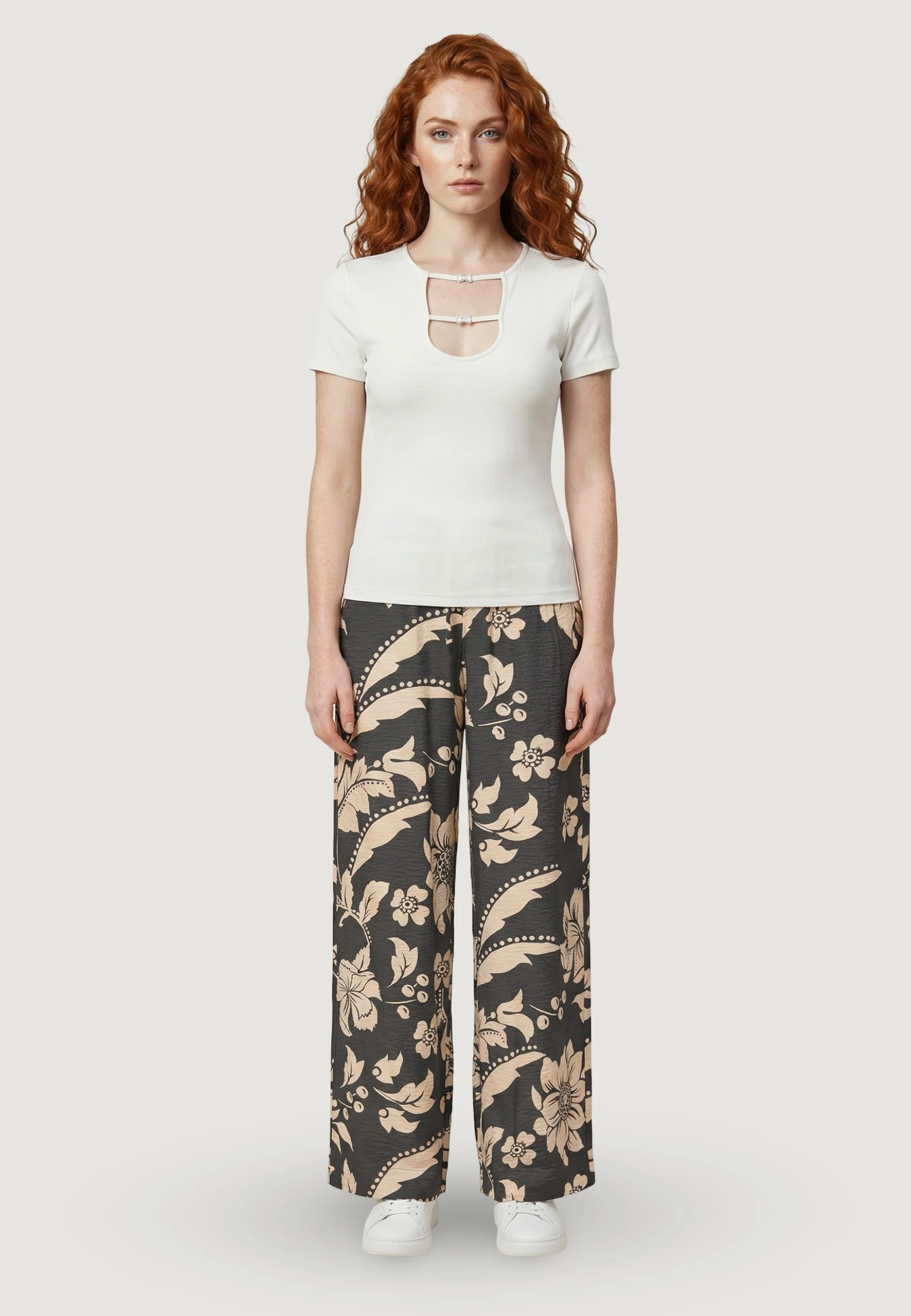 Pantaloni a palazzo Jacqueline de Yong Jdytroya Life Mw Palazzo Pant Wvn Dia - Image 4