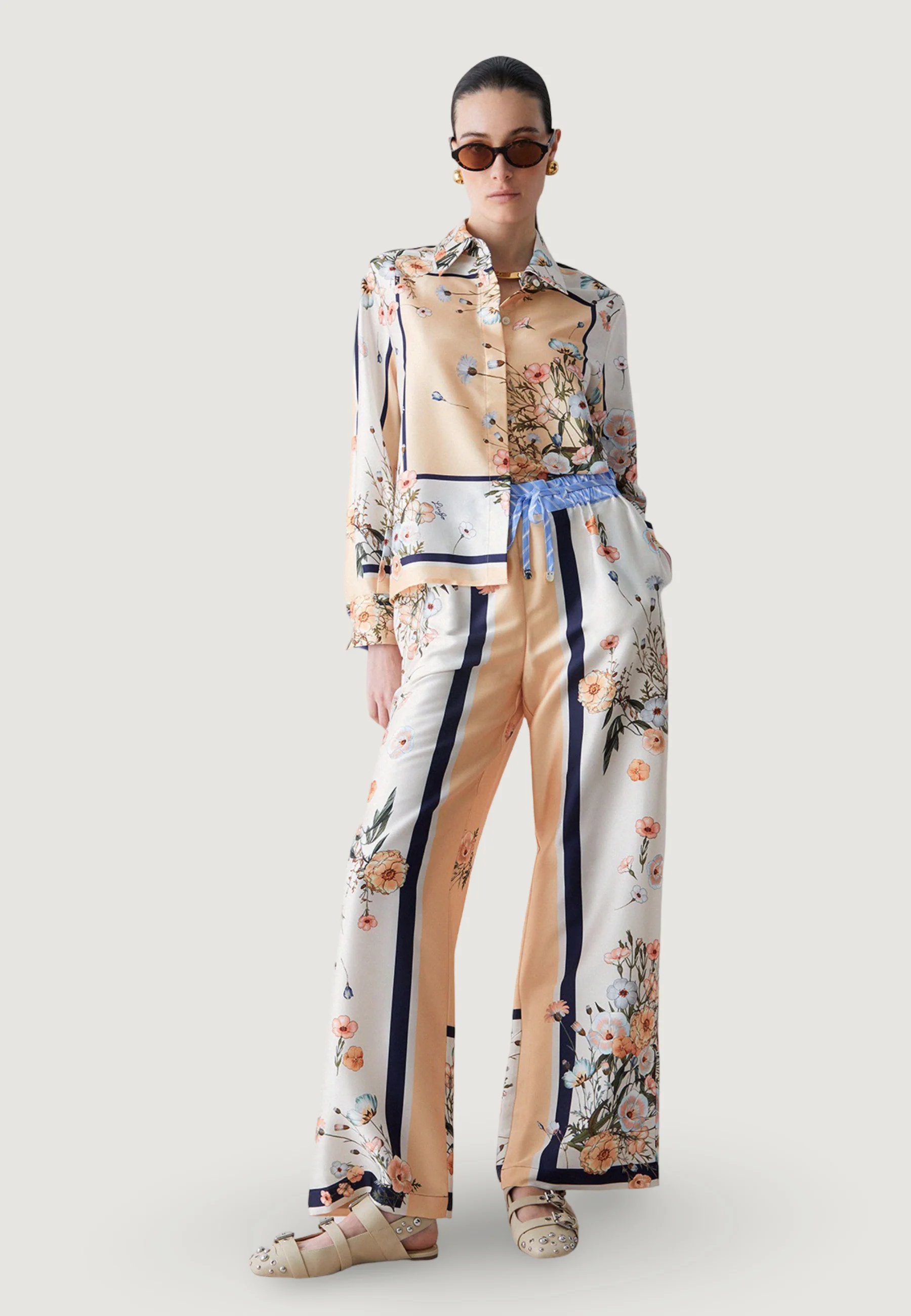 Pantaloni a palazzo Liu-Jo TS NAV LUNGO - Image 3