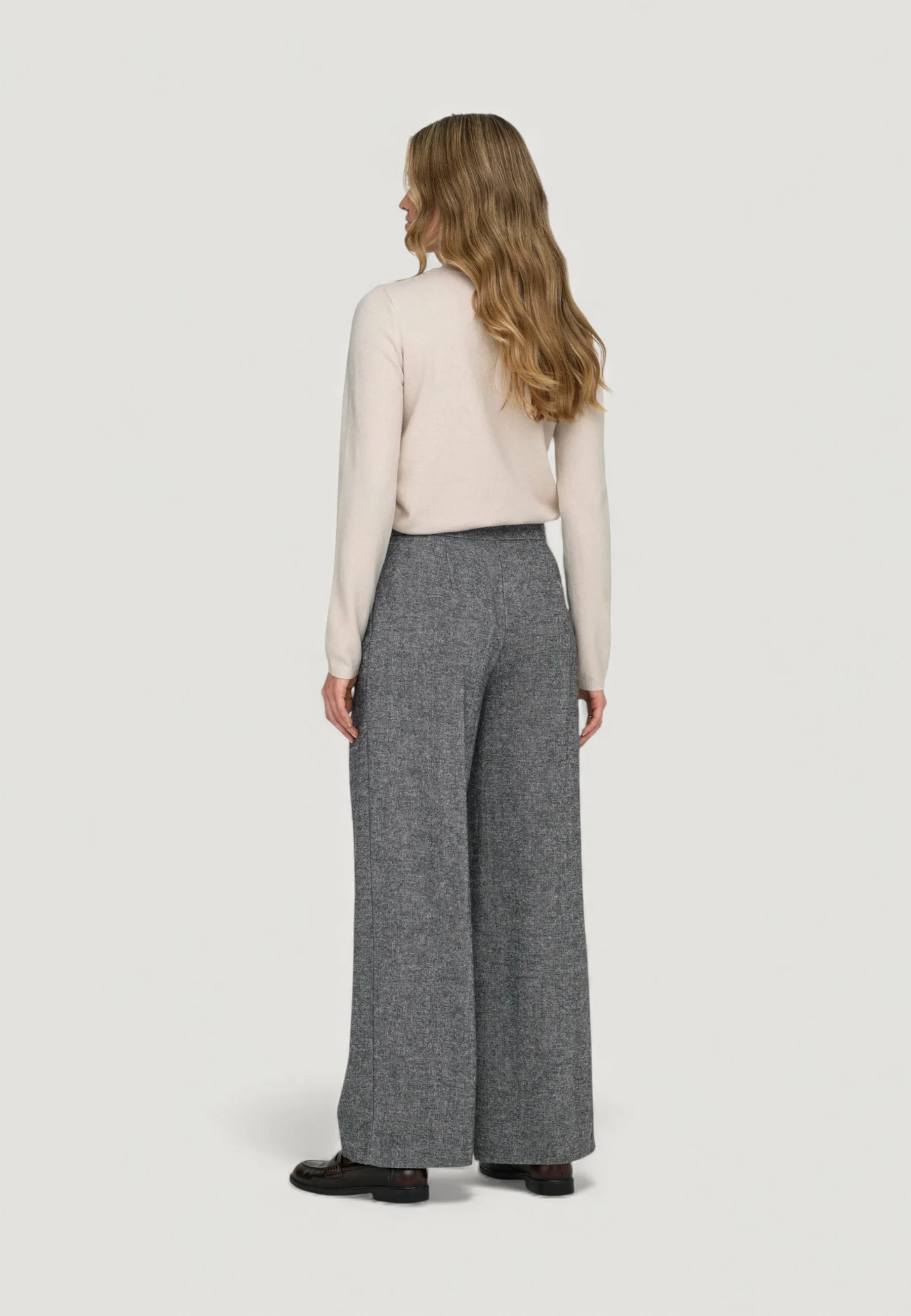 Pantaloni a palazzo Only Onlbekka Life Hw Wide Wool Look Pant Tlr - Image 4