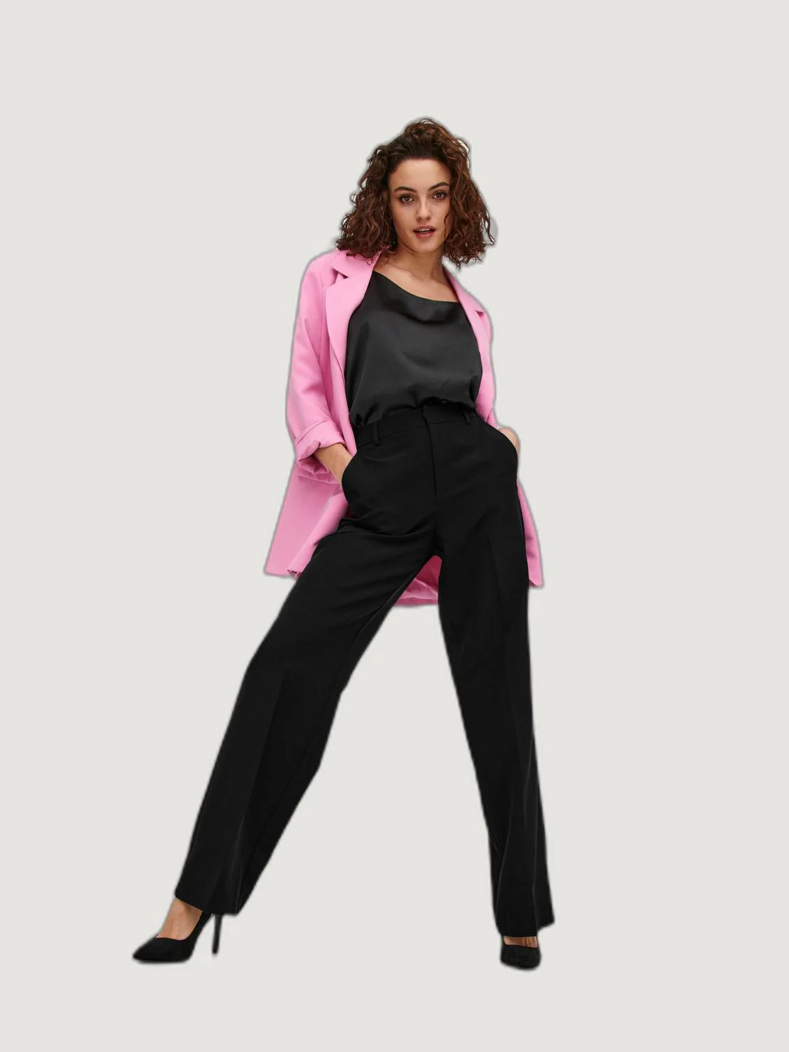 Pantaloni a palazzo Only ONLBERRY HW WIDE PANT TLR NOOS - Image 4