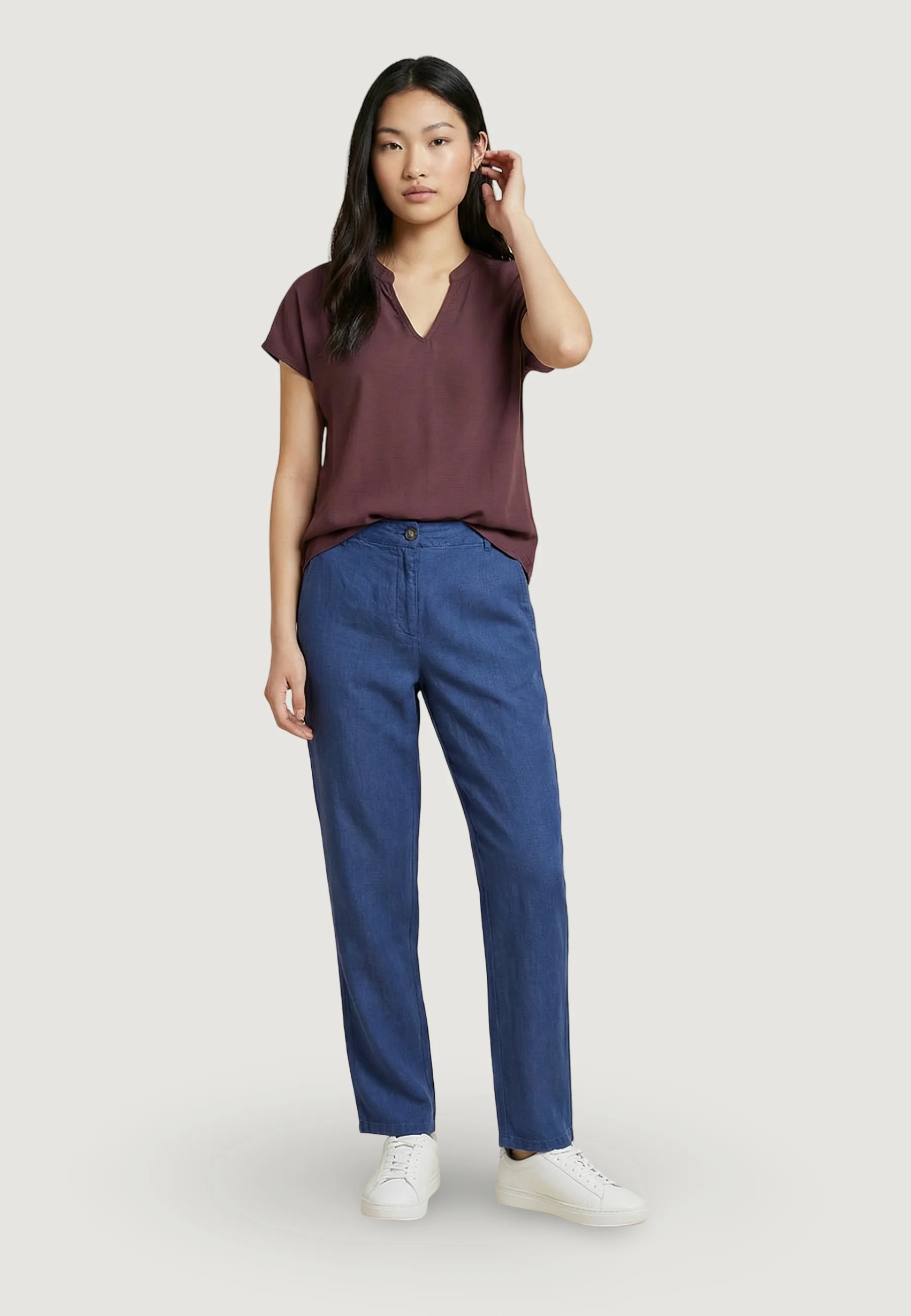 Pantaloni a palazzo Only Onlcharis Life Mw Straight Pants Wvn Cc - Image 3