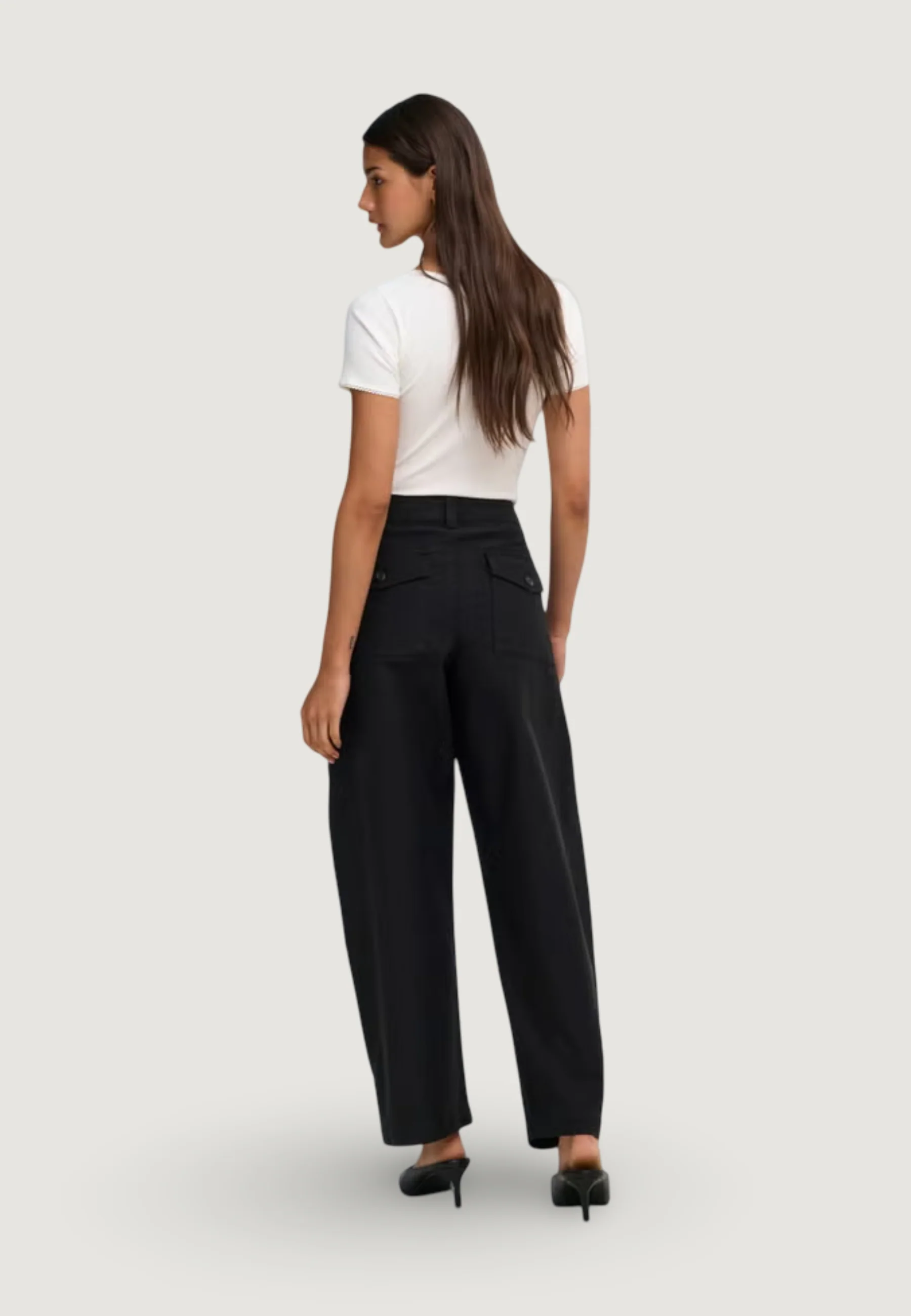 Pantaloni a palazzo Only ONLCLAIR MW BARREL PANT PNT NOOS - Image 2