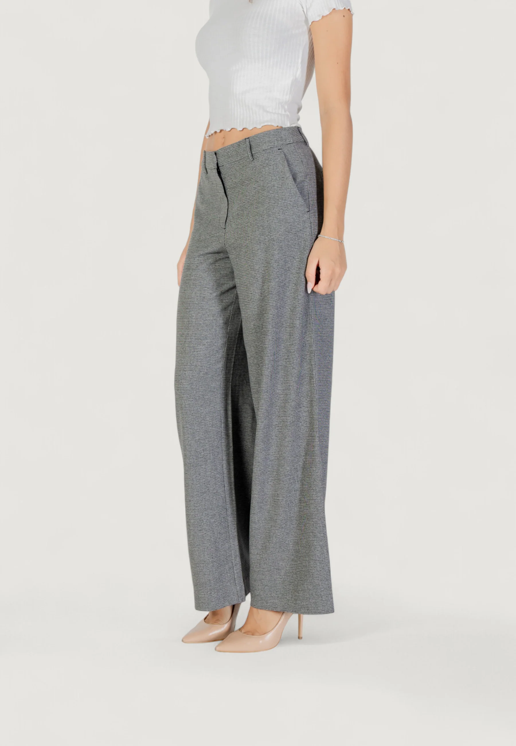 Pantaloni a palazzo Only ONLDELL LIFE MW WIDE PANT CC TLR - Image 4