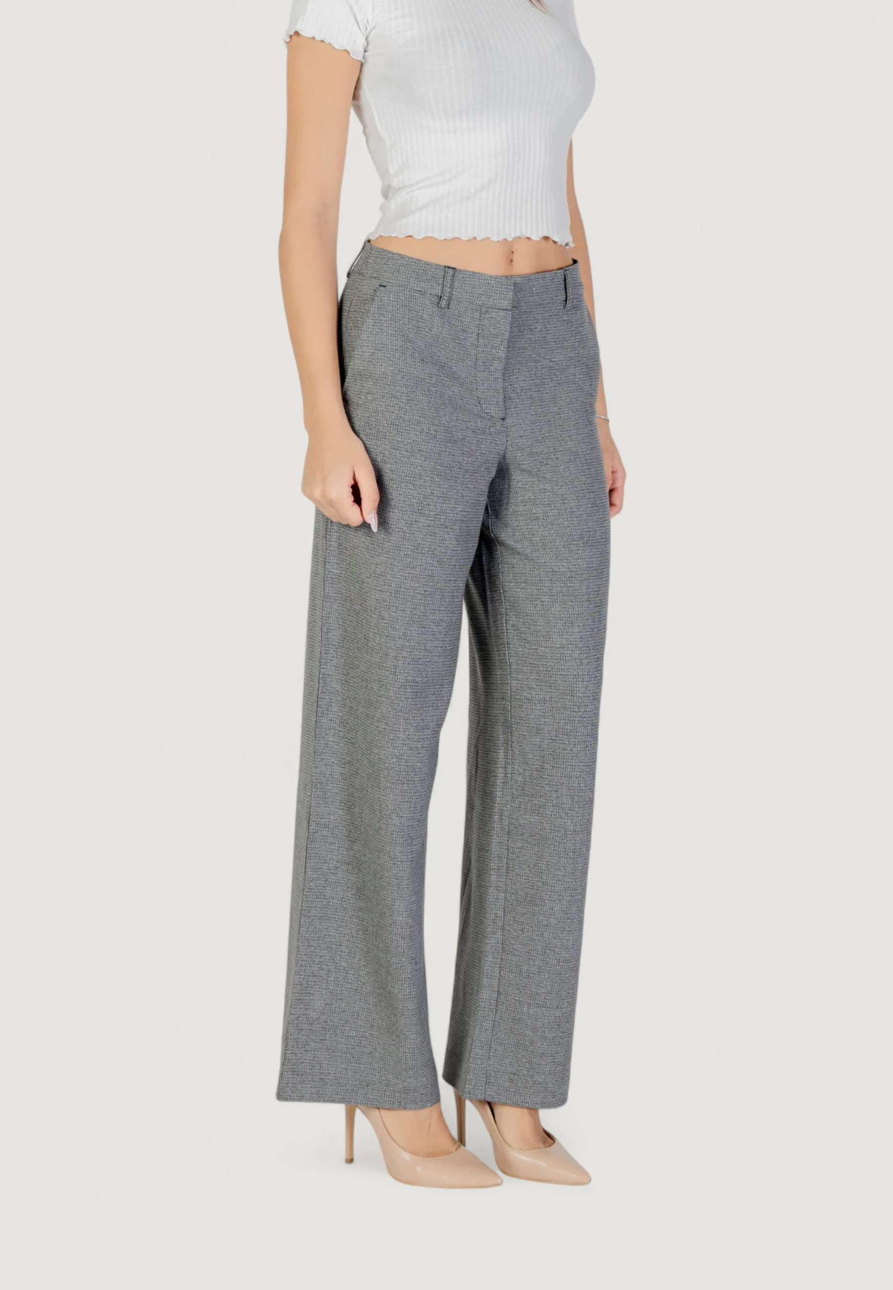 Pantaloni a palazzo Only ONLDELL LIFE MW WIDE PANT CC TLR - Image 5