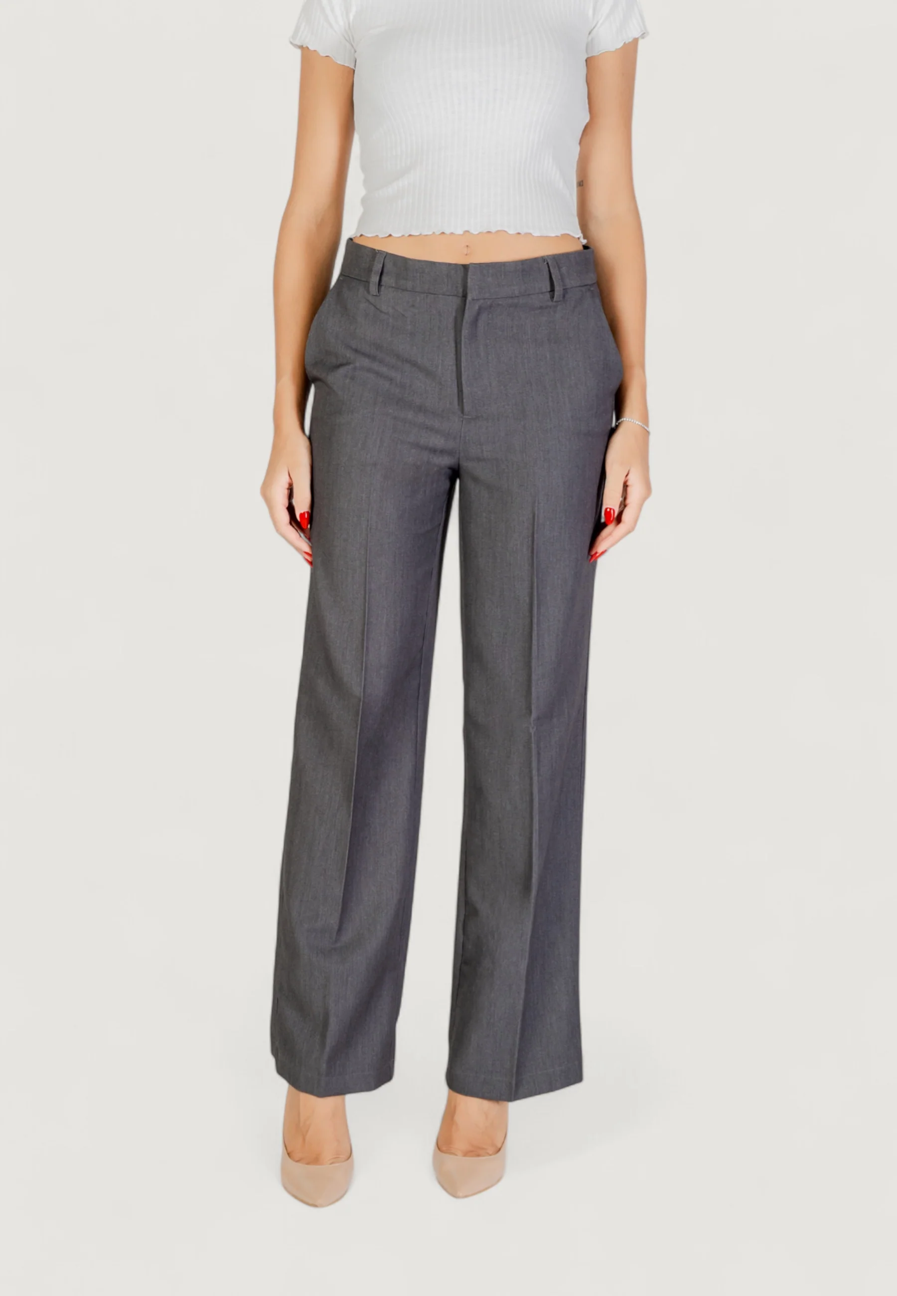 Pantaloni a palazzo Only ONLHATTIE-LANA HW W MEL PANT TLR