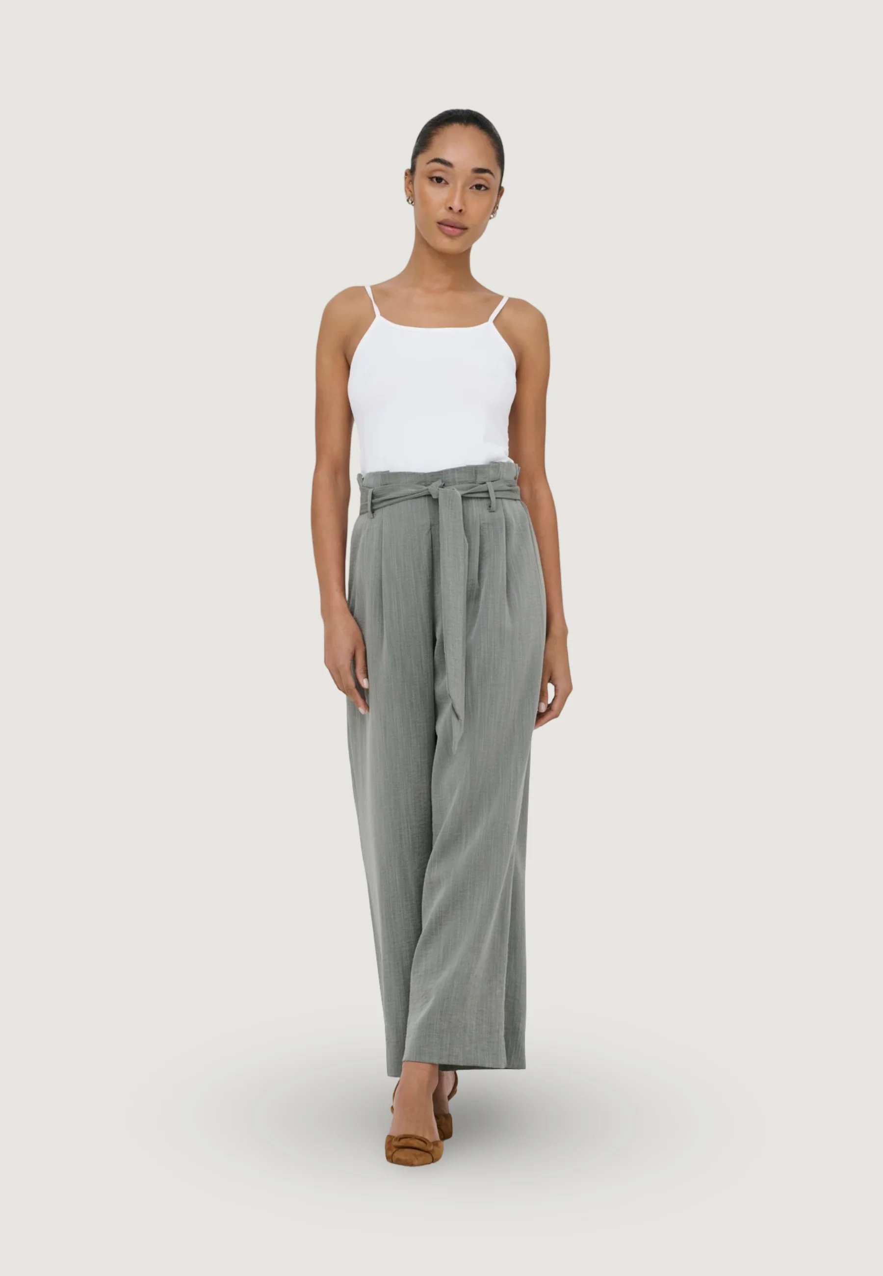Pantaloni a palazzo Only Onlmarsa Solid Paperbag Wvn Noos - Image 5