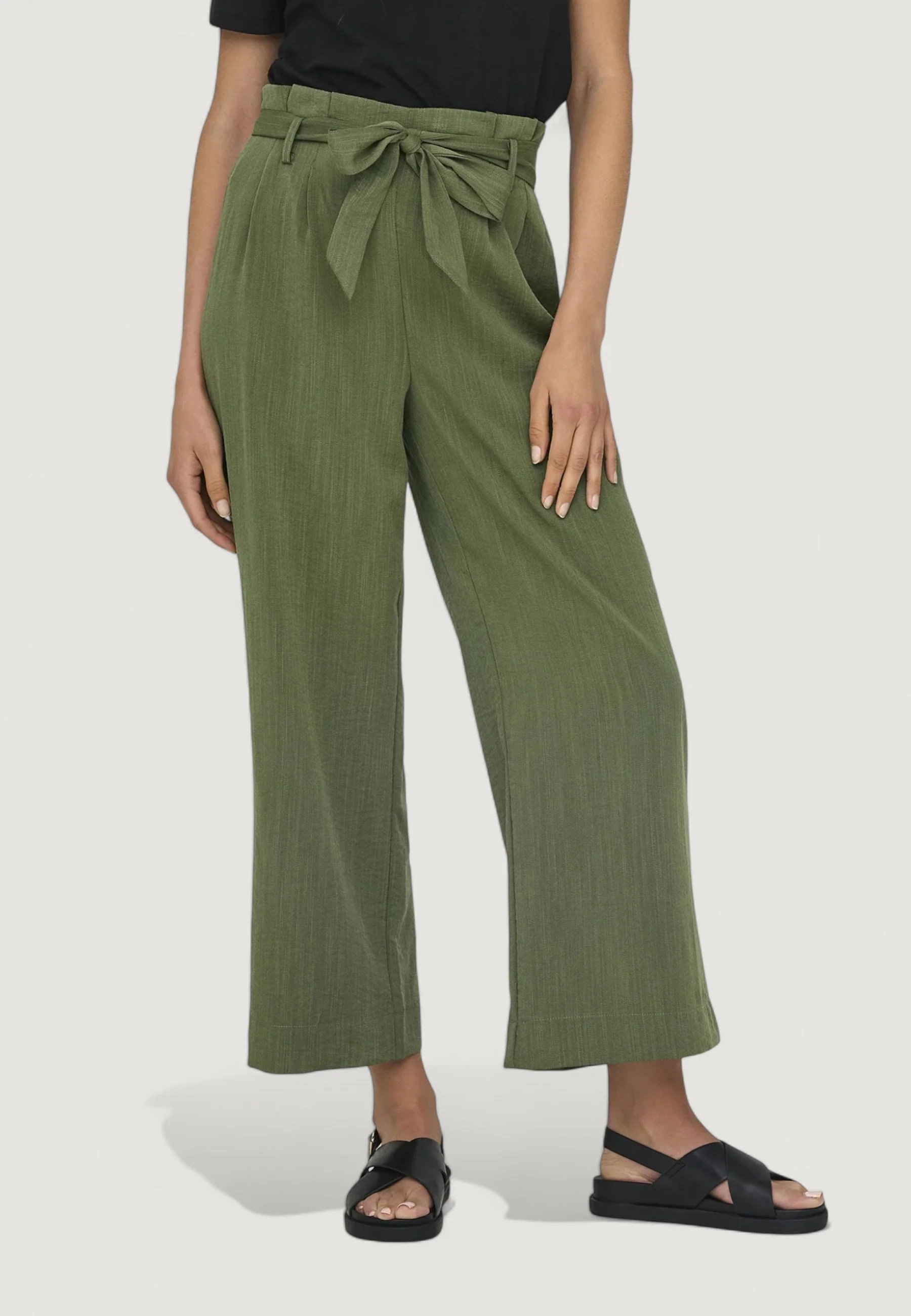 Pantaloni a palazzo Only Onlmarsa Solid Paperbag Wvn Noos