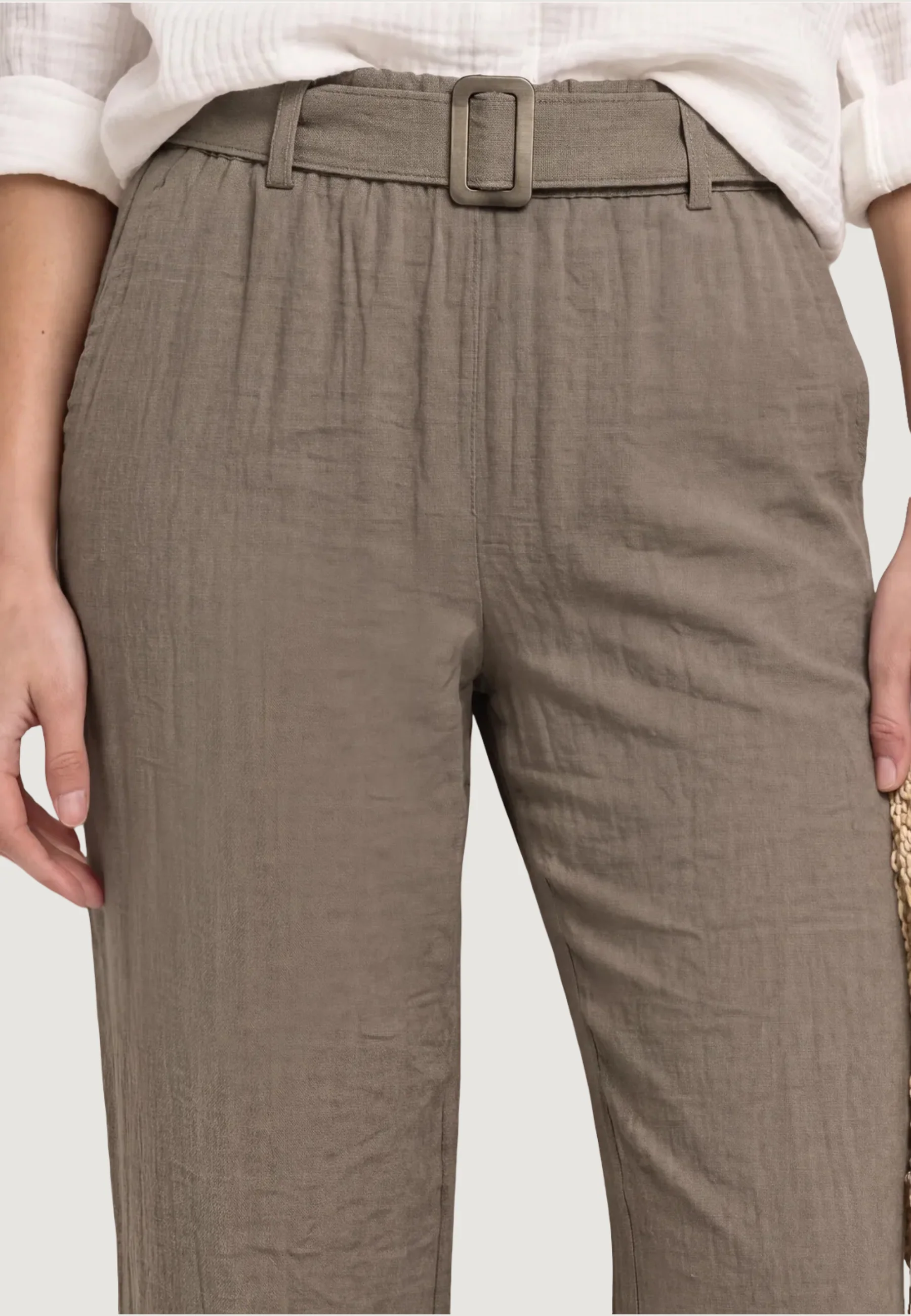 Pantaloni a palazzo Street One Wide Leg Belt Horn Buckle Solid HW - Image 3