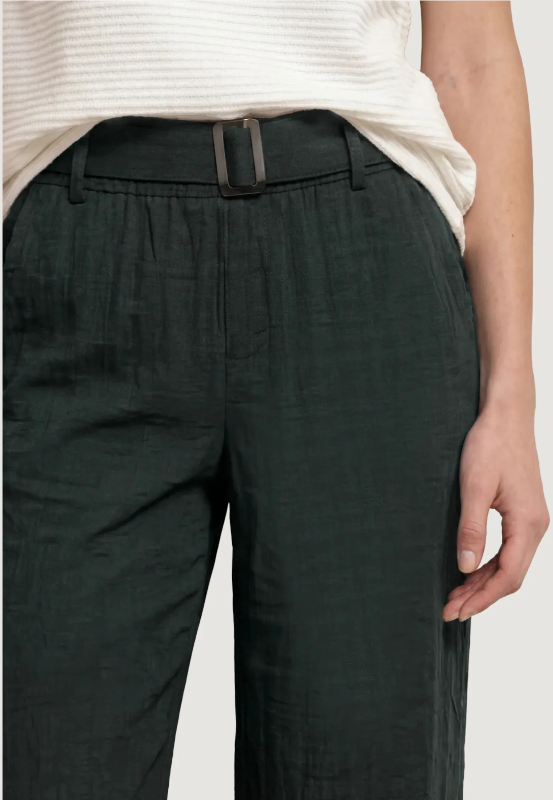 Pantaloni a palazzo Street One Wide Leg Belt Horn Buckle Solid HW - Image 3