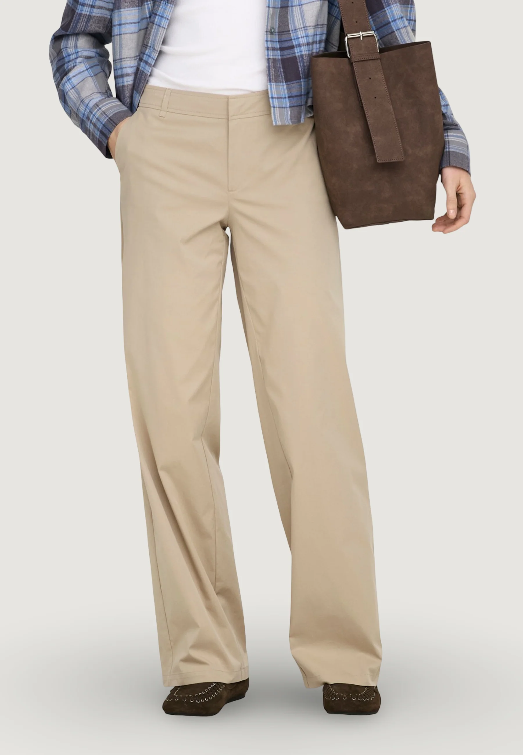 Pantaloni bootcut Only Onltanny Lw Wide Chino Cc Pnt