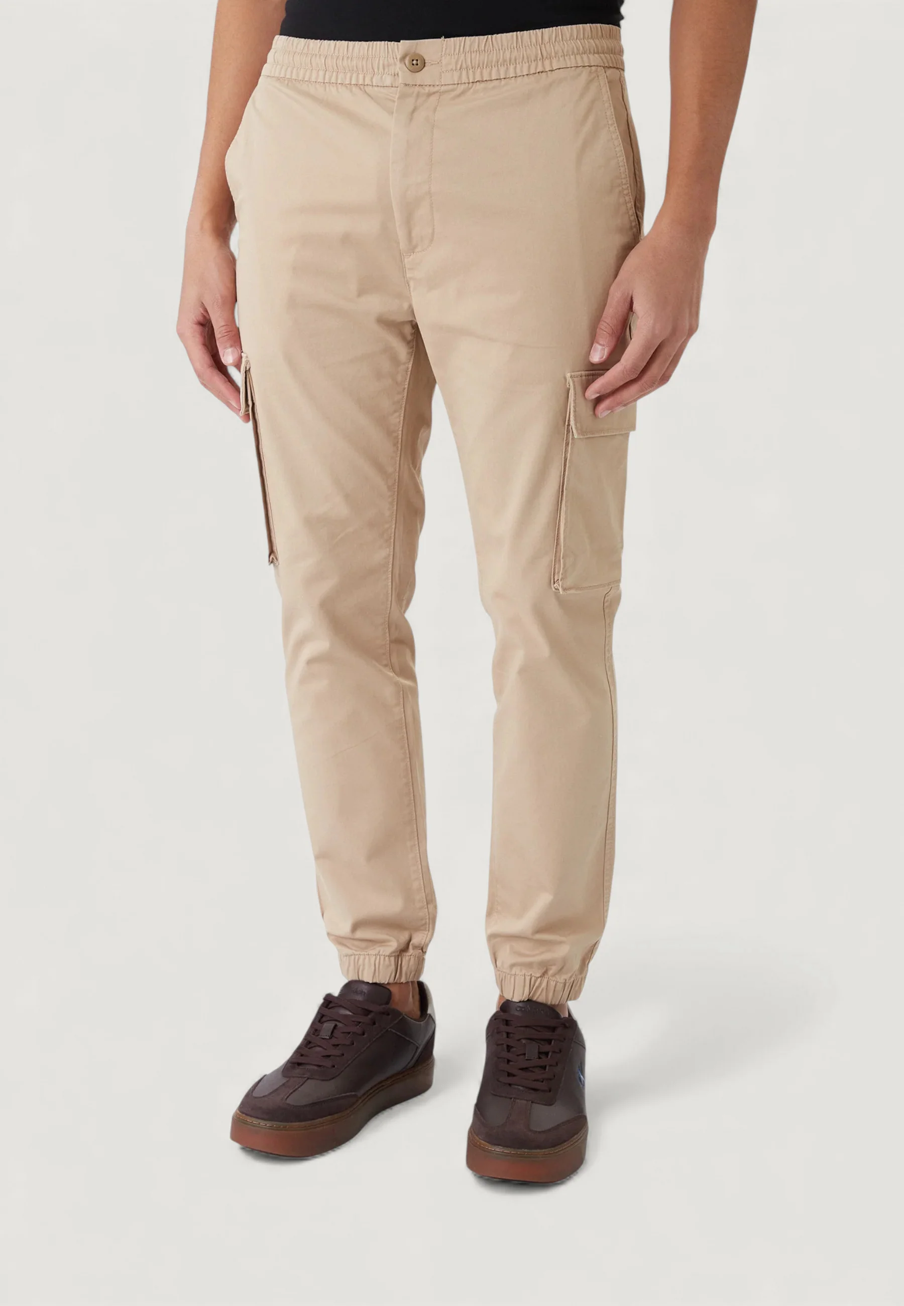 Pantaloni regular / comfort Calvin Klein Jeans SKINNY ELASTIC TWILL