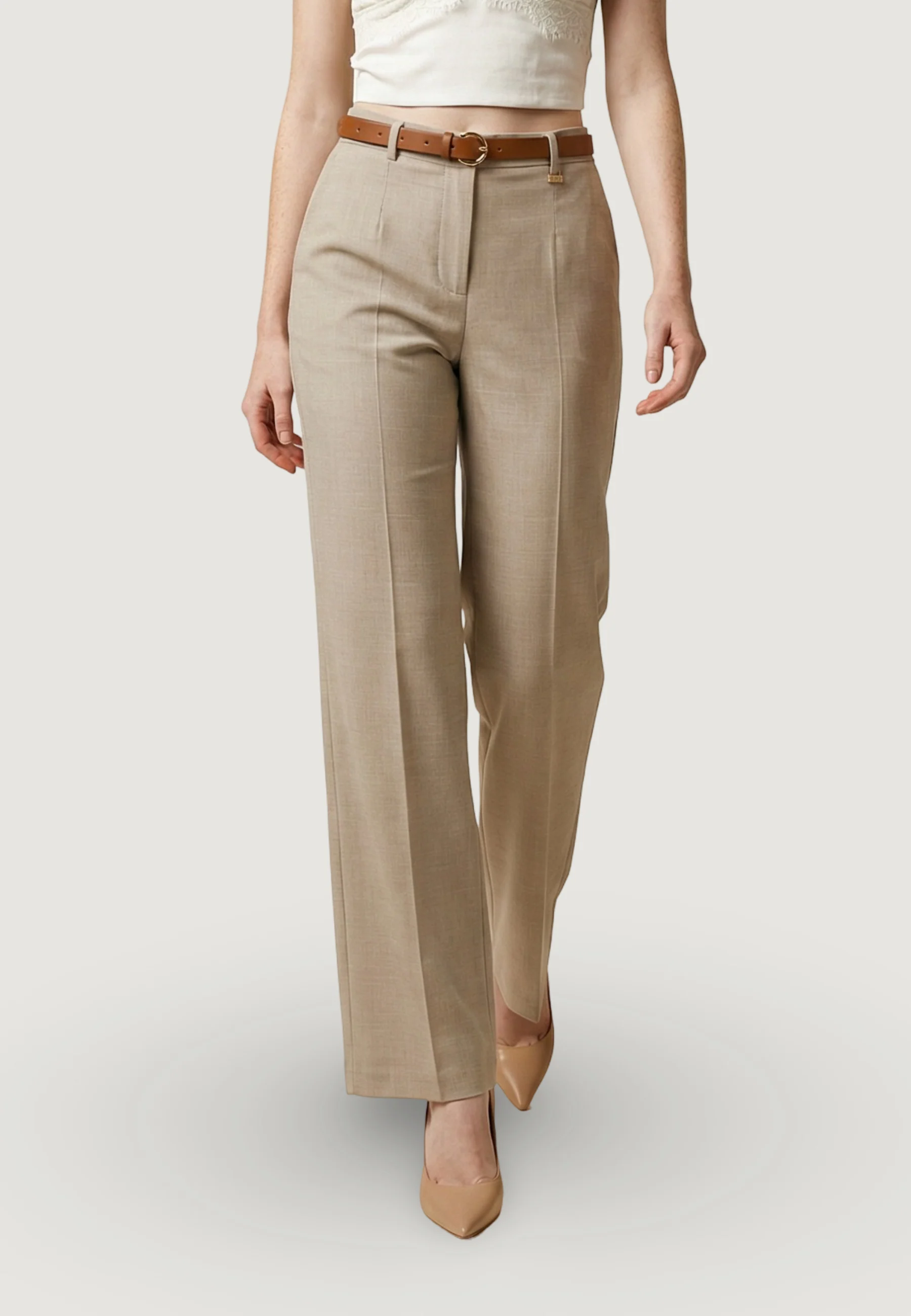 Pantaloni cropped Artigli CON CINTURA