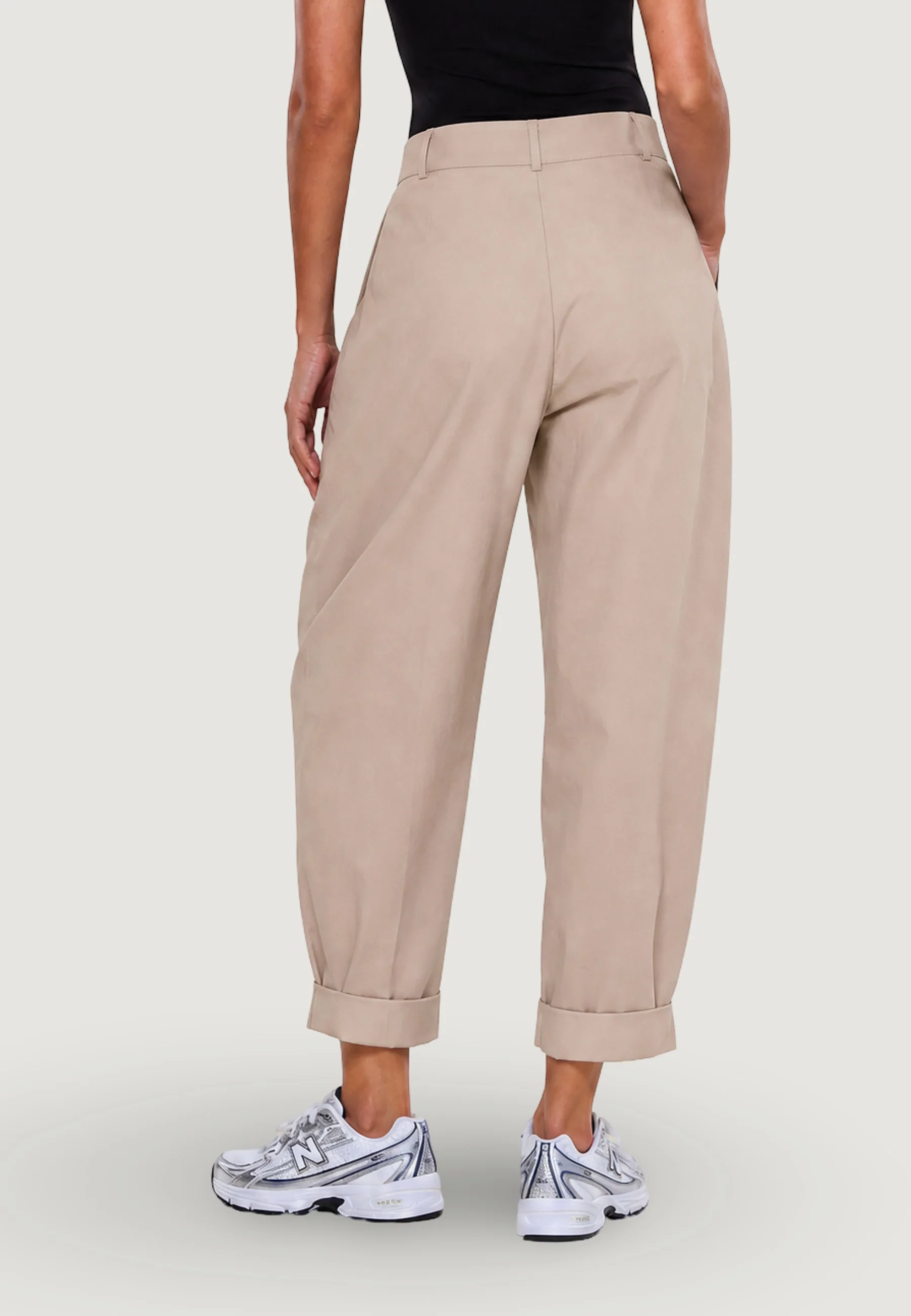 Pantaloni cropped I am Pantaloni Cotone Risvolto - Image 3