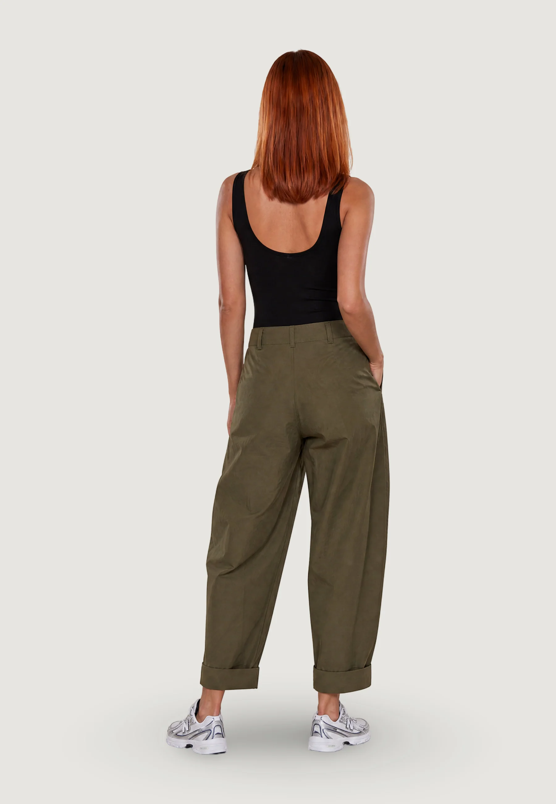 Pantaloni cropped I am Pantaloni Cotone Risvolto - Image 4
